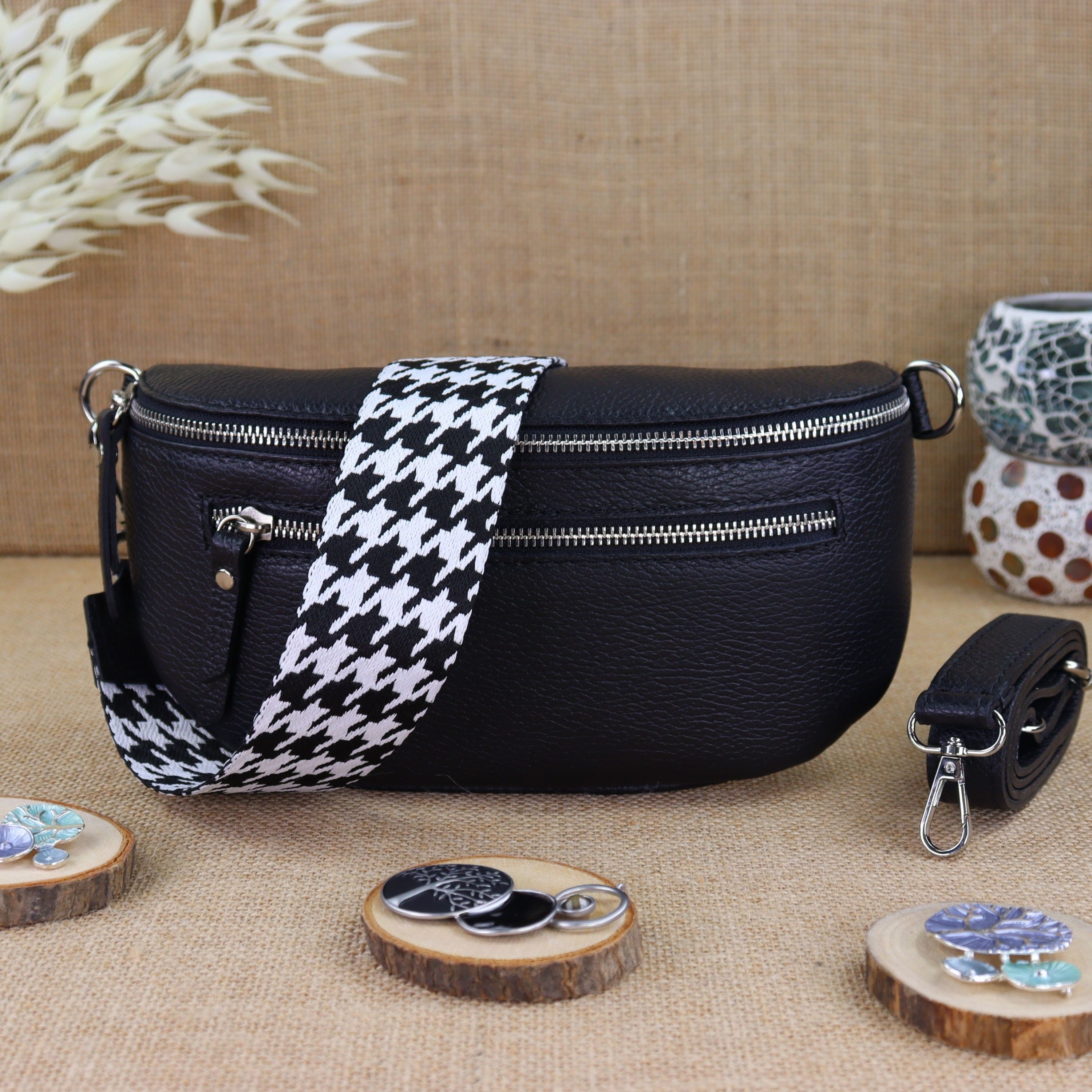 Bauchtasche Leder für Damen,Crossbody Bag Leder Damen,Crossbody Tasche Leder,Echtleder Frauen Tasche,Leder Gürteltasche Frauen,Leder Handtasche,Leder Hüfttasche für Frauen,Leder Tasche,Ledertasche mit Reißverschluss,Schulterriementasche,Schultertasche Led
