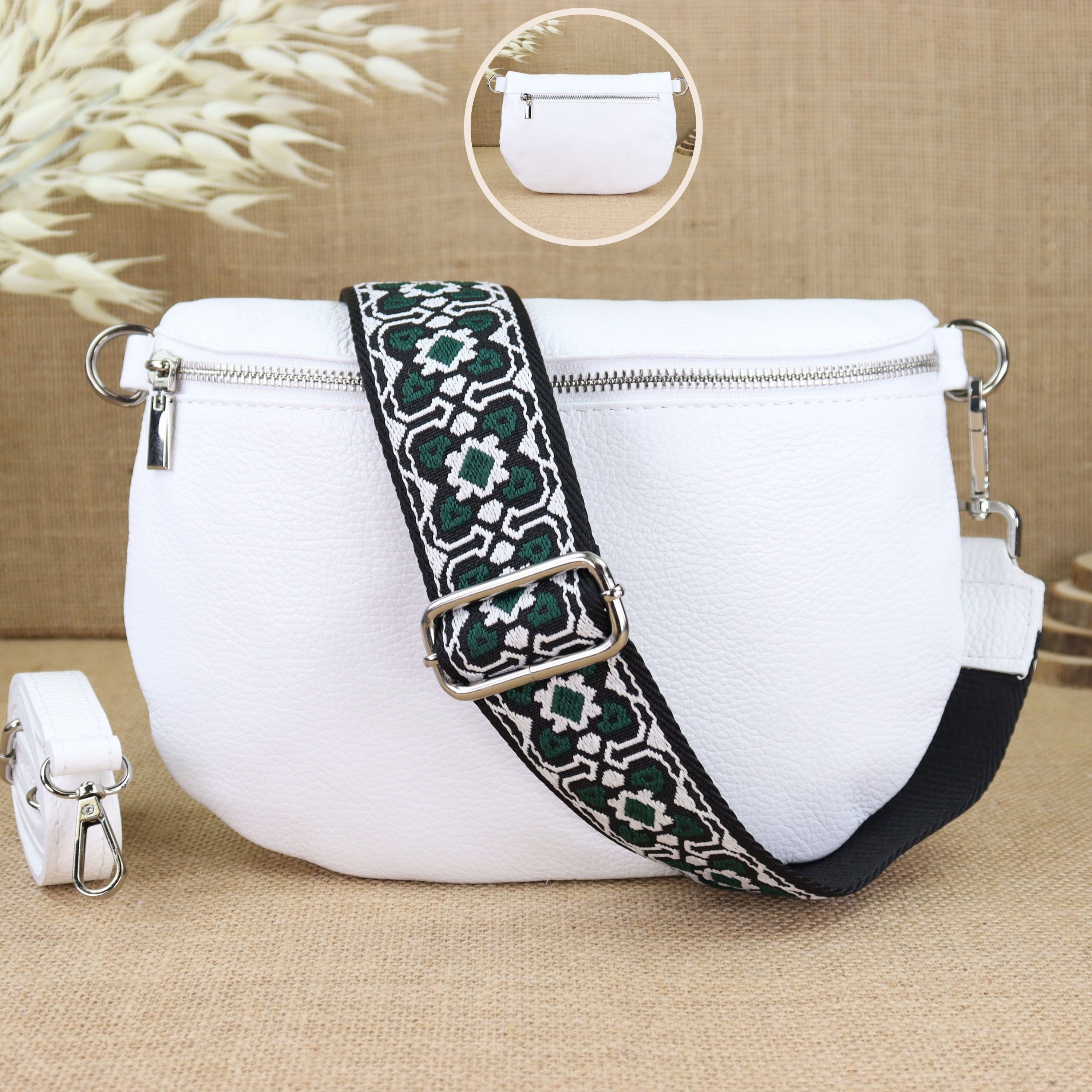 Bauchtasche Leder für Damen,Crossbody Bag Leder Damen,Crossbody Tasche Leder,Echtleder Frauen Tasche,Leder Gürteltasche Frauen,Leder Handtasche,Leder Hüfttasche für Frauen,Leder Tasche,Ledertasche mit Reißverschluss,Schulterriementasche,Schultertasche Led