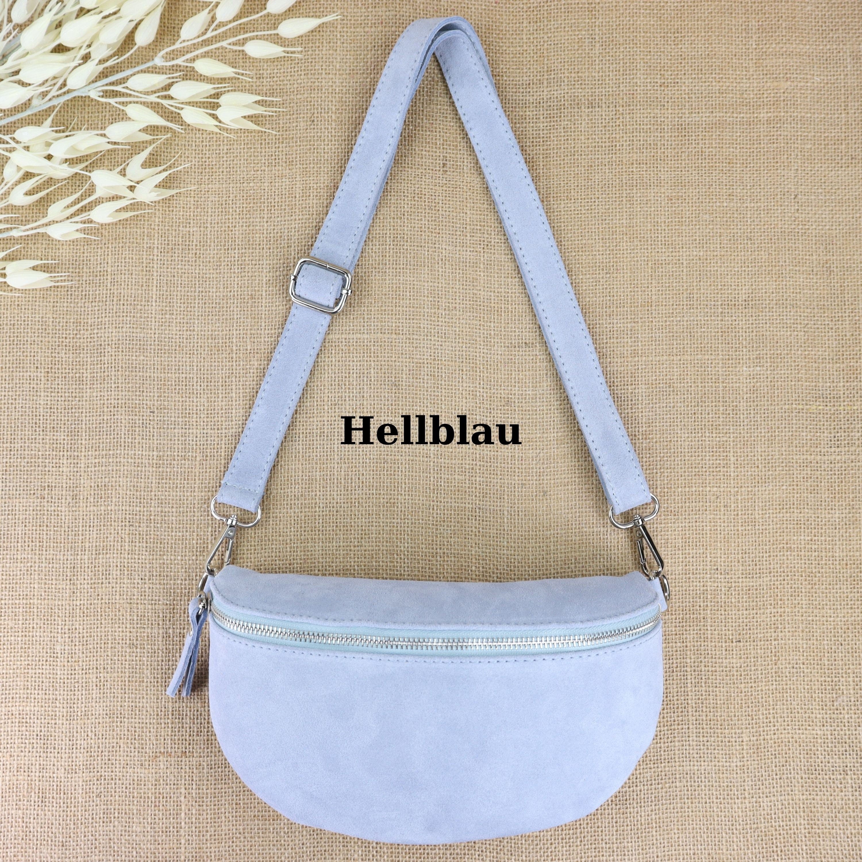 Bauchtasche Leder für Damen,Crossbody Tasche Leder,Leder Gürteltasche Frauen,Leder Handtasche,Leder Tasche,Rauleder-Gürteltasche Frauen,Schulterriementasche,Schultertasche Leder Frauen,Veloursleder Crossbody Tasche,Wildleder Crossbody Bag Damen,Wildleder