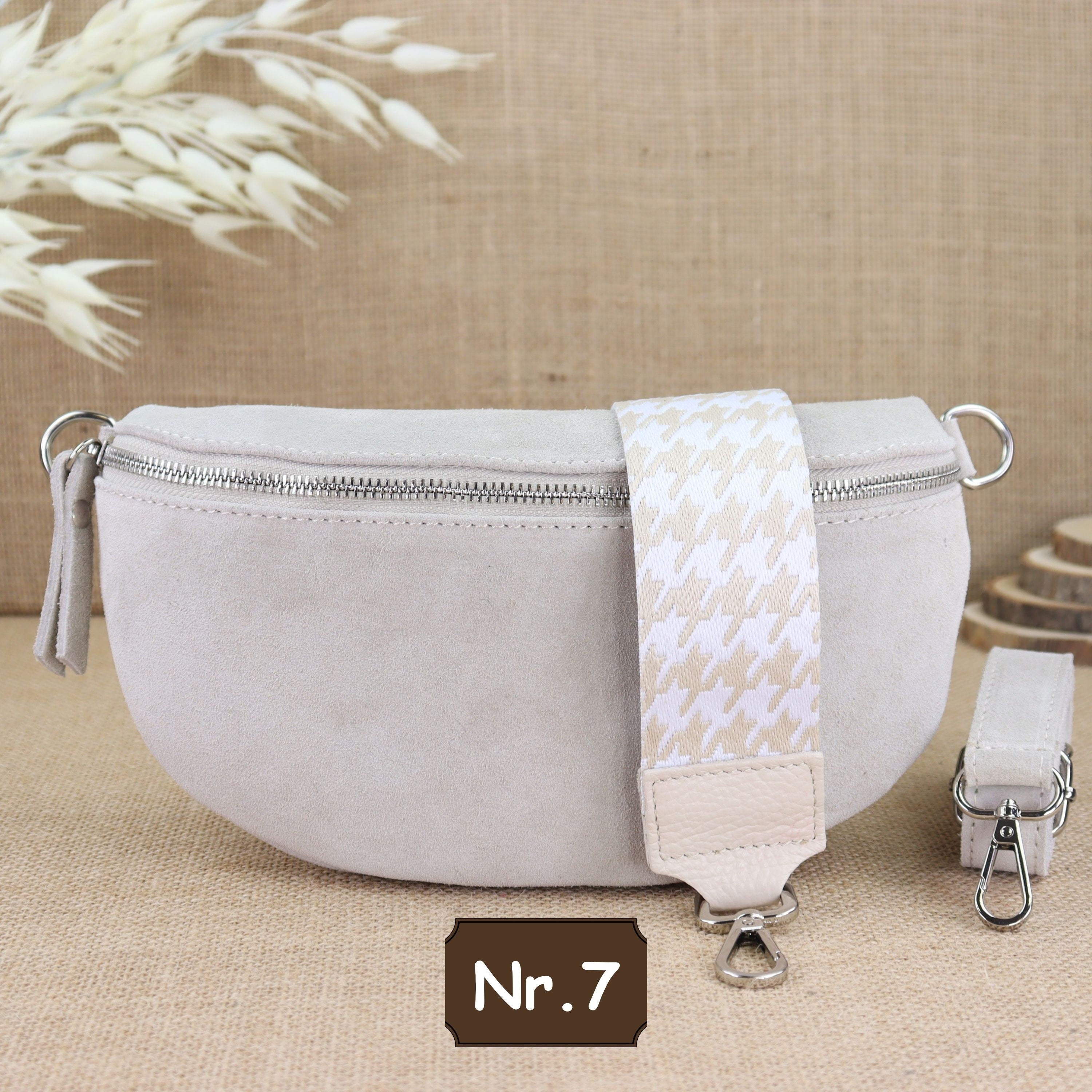 Bauchtasche Leder für Damen,Crossbody Tasche Leder,Leder Gürteltasche Frauen,Leder Handtasche,Leder Tasche,Rauleder-Gürteltasche Frauen,Schulterriementasche,Schultertasche Leder Frauen,Veloursleder Crossbody Tasche,Wildleder Crossbody Bag Damen,Wildleder