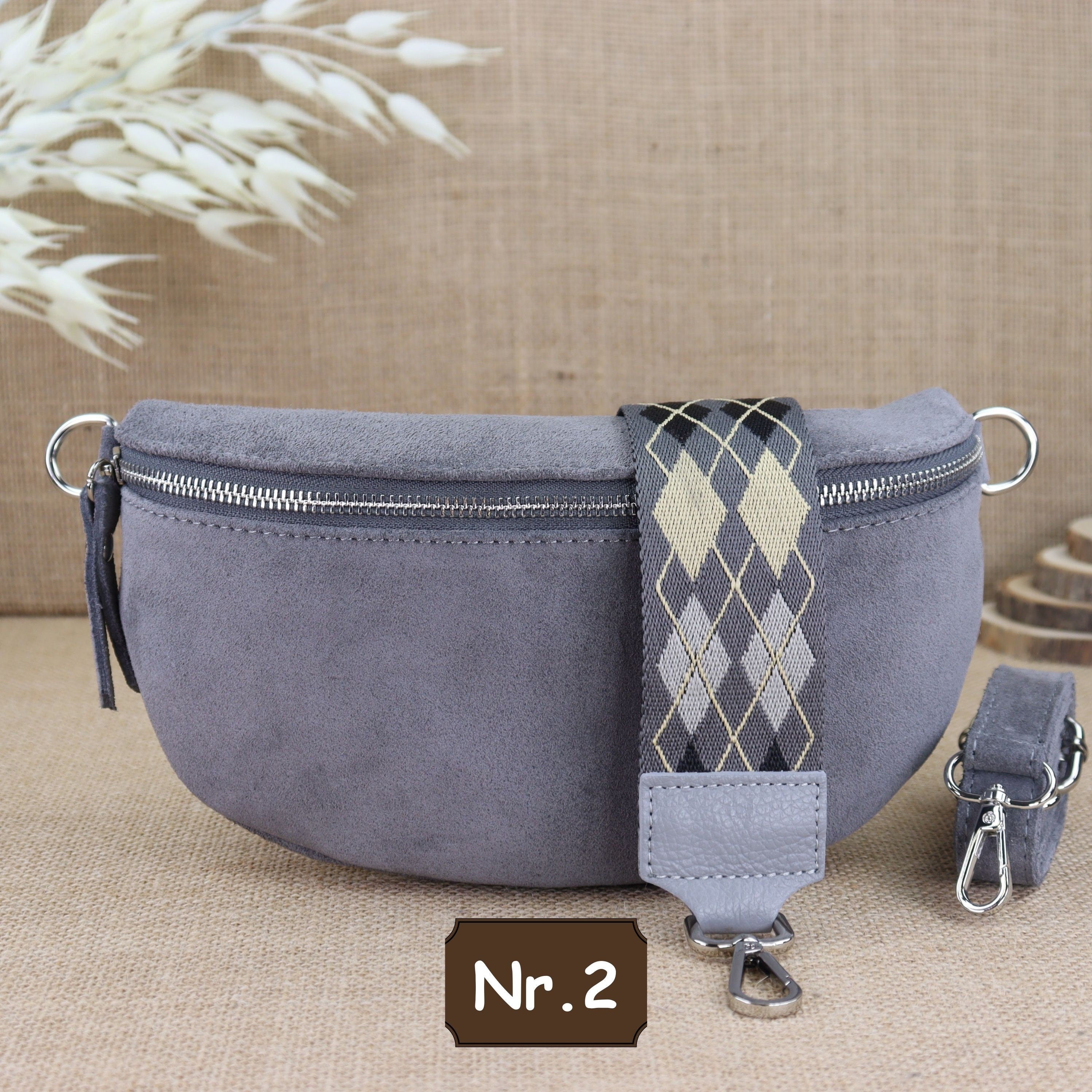 Bauchtasche Leder für Damen,Crossbody Tasche Leder,Leder Gürteltasche Frauen,Leder Handtasche,Leder Tasche,Rauleder-Gürteltasche Frauen,Schulterriementasche,Schultertasche Leder Frauen,Veloursleder Crossbody Tasche,Wildleder Crossbody Bag Damen,Wildleder