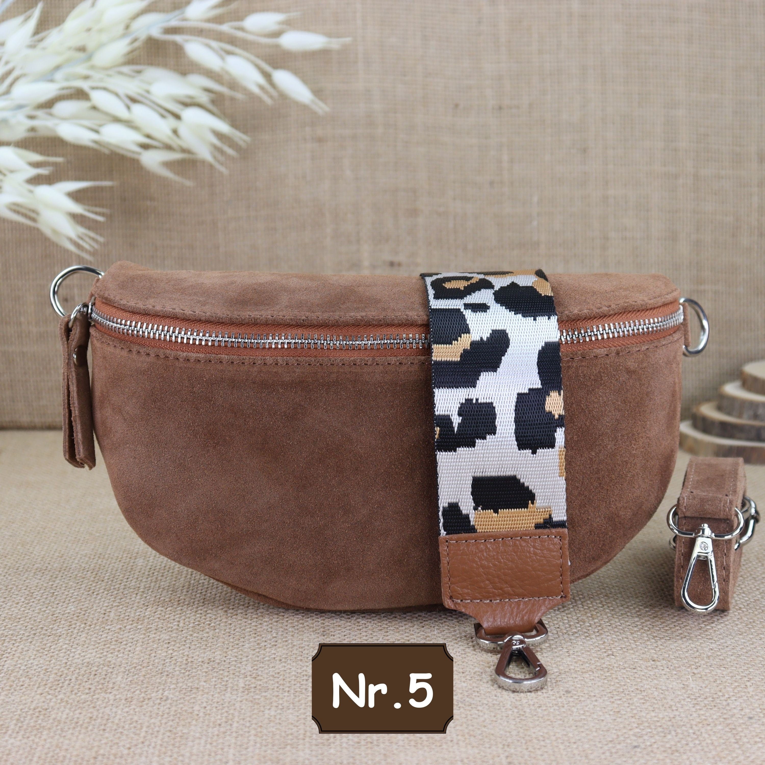 Bauchtasche Leder für Damen,Crossbody Tasche Leder,Leder Gürteltasche Frauen,Leder Handtasche,Leder Tasche,Rauleder-Gürteltasche Frauen,Schulterriementasche,Schultertasche Leder Frauen,Veloursleder Crossbody Tasche,Wildleder Crossbody Bag Damen,Wildleder