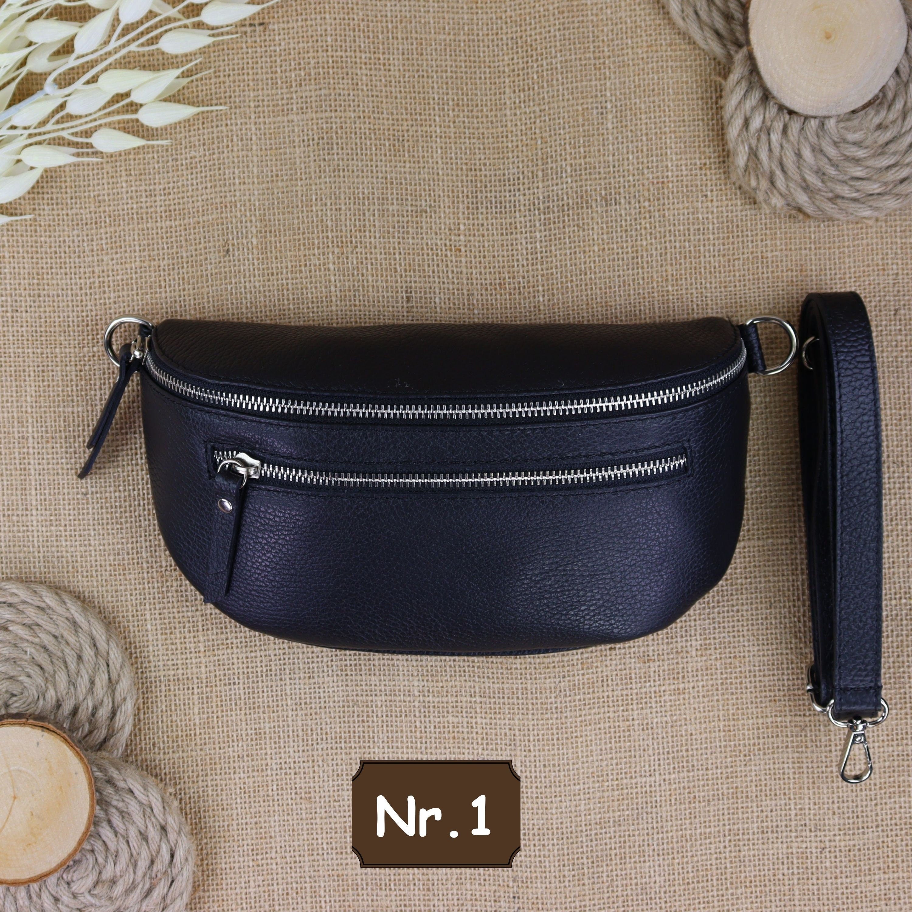 Bauchtasche Leder für Damen,Crossbody Bag Leder Damen,Crossbody Tasche Leder,Echtleder Frauen Tasche,Leder Gürteltasche Frauen,Leder Handtasche,Leder Hüfttasche für Frauen,Leder Tasche,Ledertasche mit Reißverschluss,Schulterriementasche,Schultertasche Led