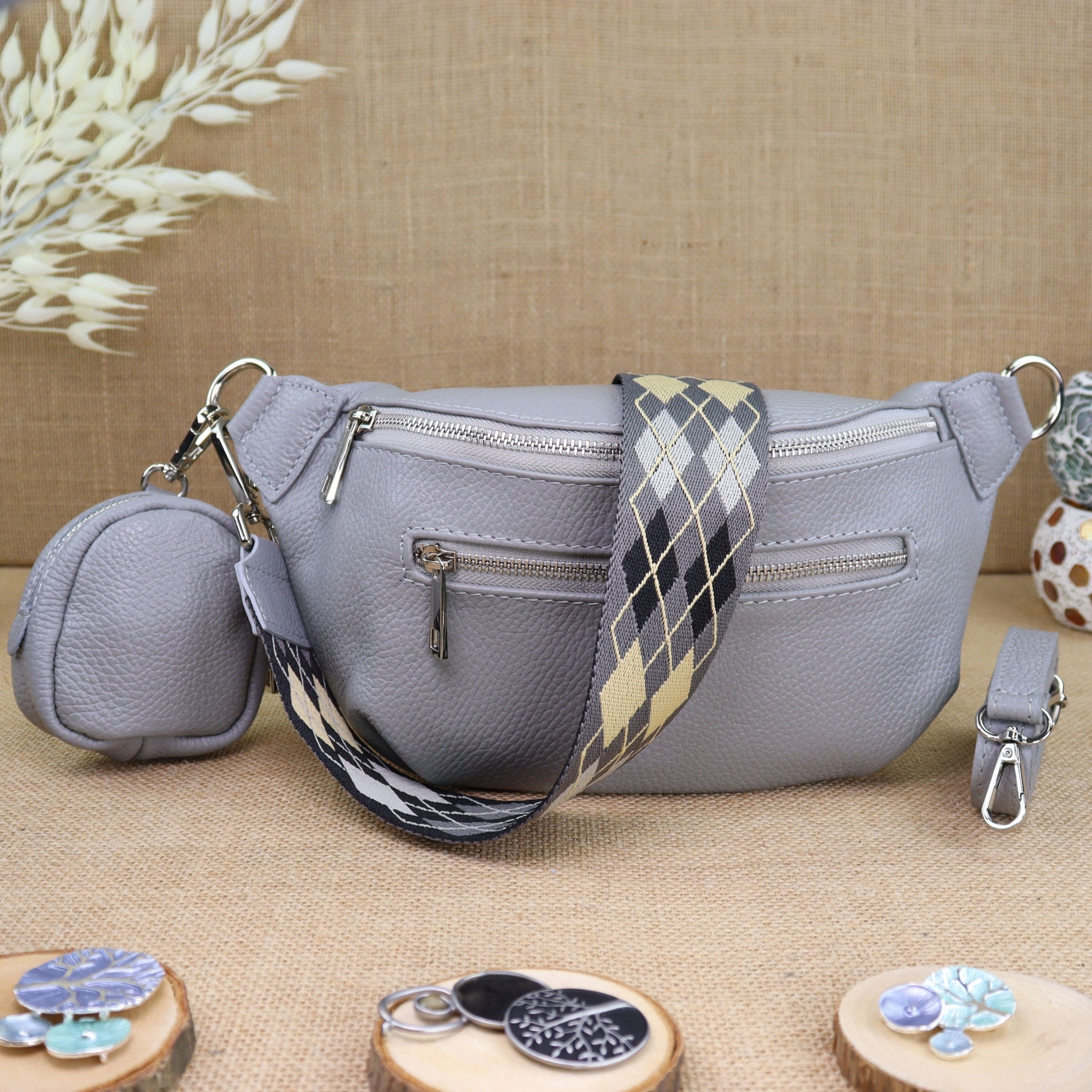 Bauchtasche Leder für Damen,Crossbody Bag Leder Damen,Crossbody Tasche Leder,Echtleder Frauen Tasche,Leder Gürteltasche Frauen,Leder Handtasche,Leder Hüfttasche für Frauen,Leder Tasche,Ledertasche mit Reißverschluss,Schulterriementasche,Schultertasche Led