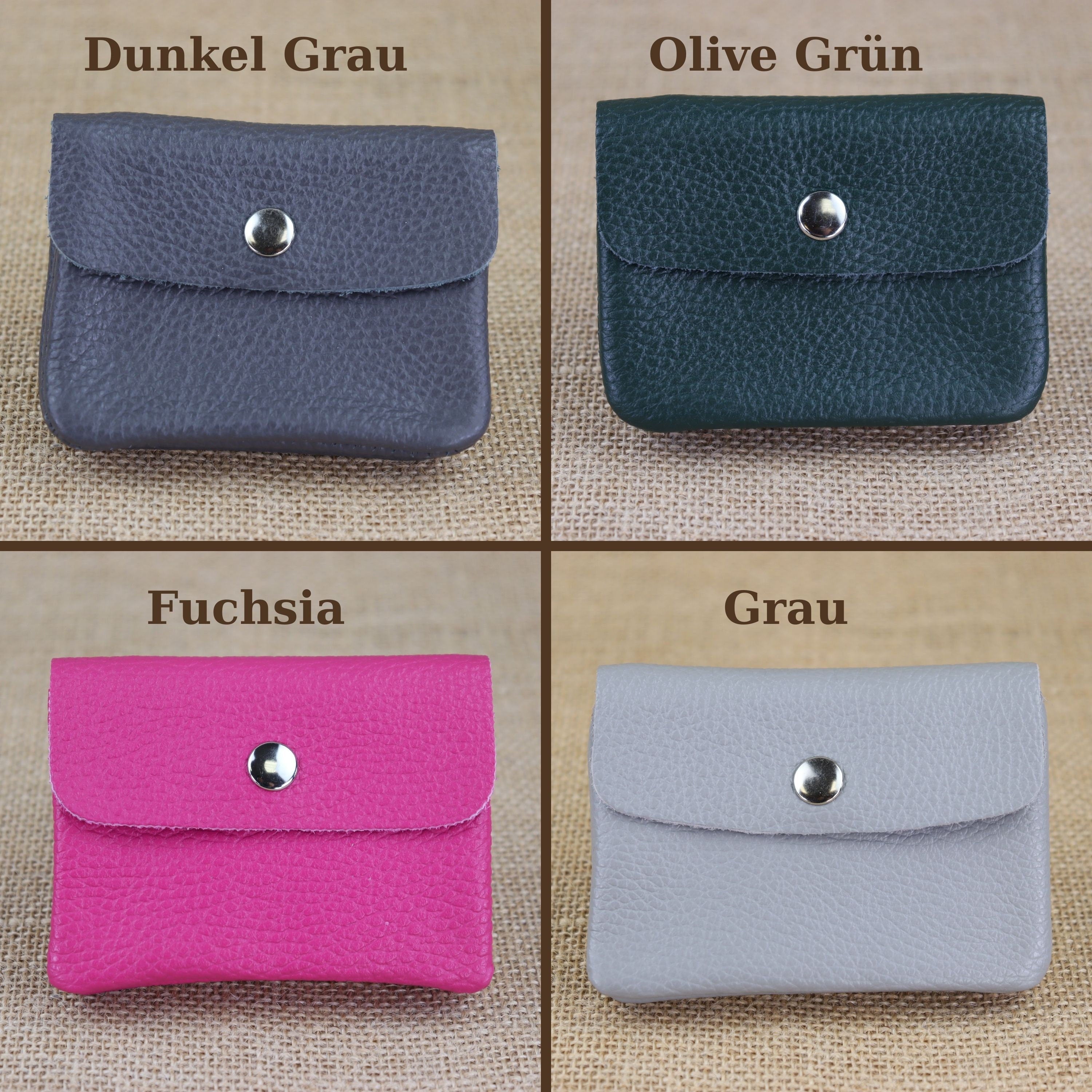 Brieftasche mit Druckknopf,Brieftasche mit vielen Fächern,Geburtstagsgeschenke,Kartenhalter Leder Geldbörse,Klein Handgefertigte Geldbörse,Klein Leder Damen Portemonnaie,Leder Münztasche,Mini Leder Damen Geldbeutel,Mini Leder Frauen Geldbörse,minimalistis
