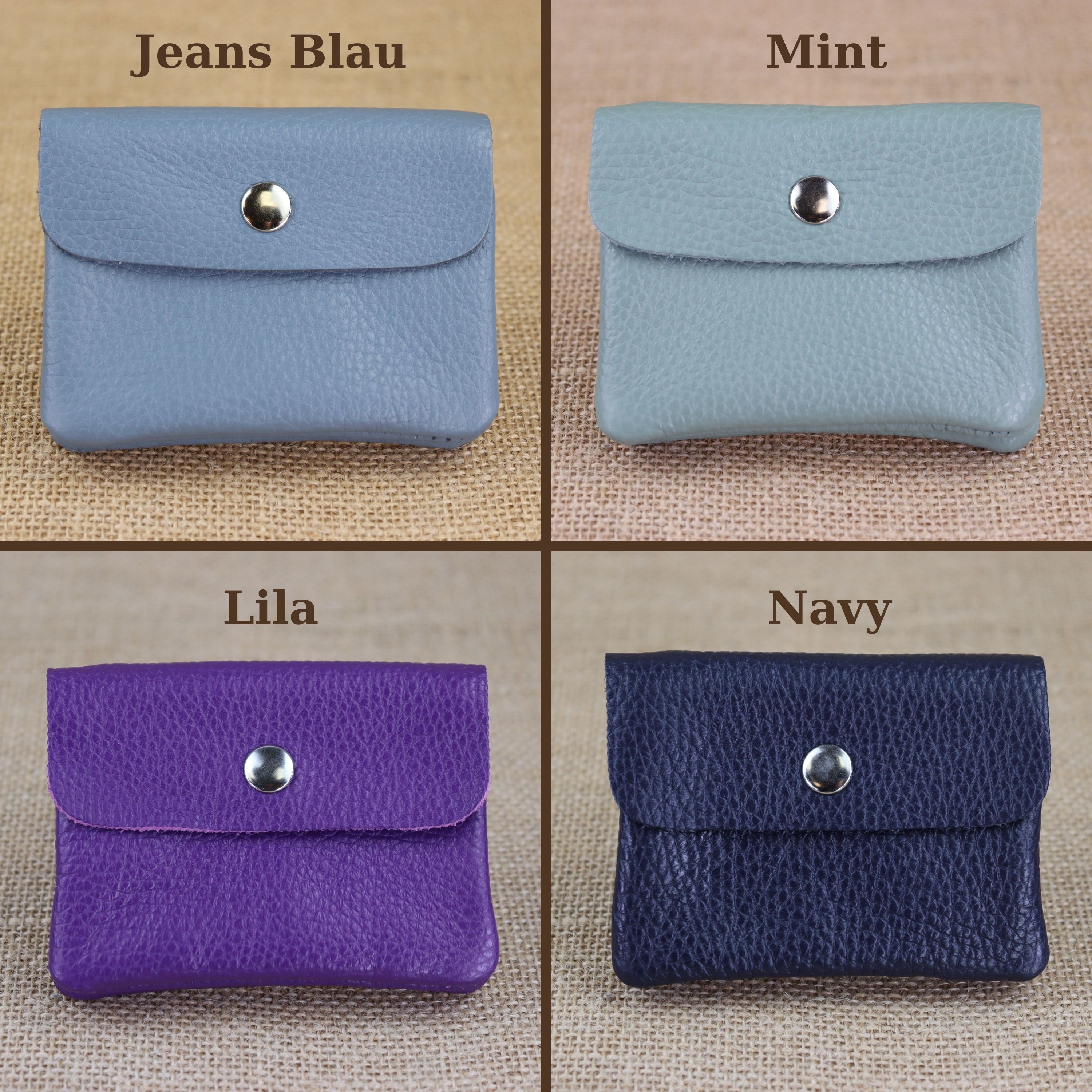 Brieftasche mit Druckknopf,Brieftasche mit vielen Fächern,Geburtstagsgeschenke,Kartenhalter Leder Geldbörse,Klein Handgefertigte Geldbörse,Klein Leder Damen Portemonnaie,Leder Münztasche,Mini Leder Damen Geldbeutel,Mini Leder Frauen Geldbörse,minimalistis
