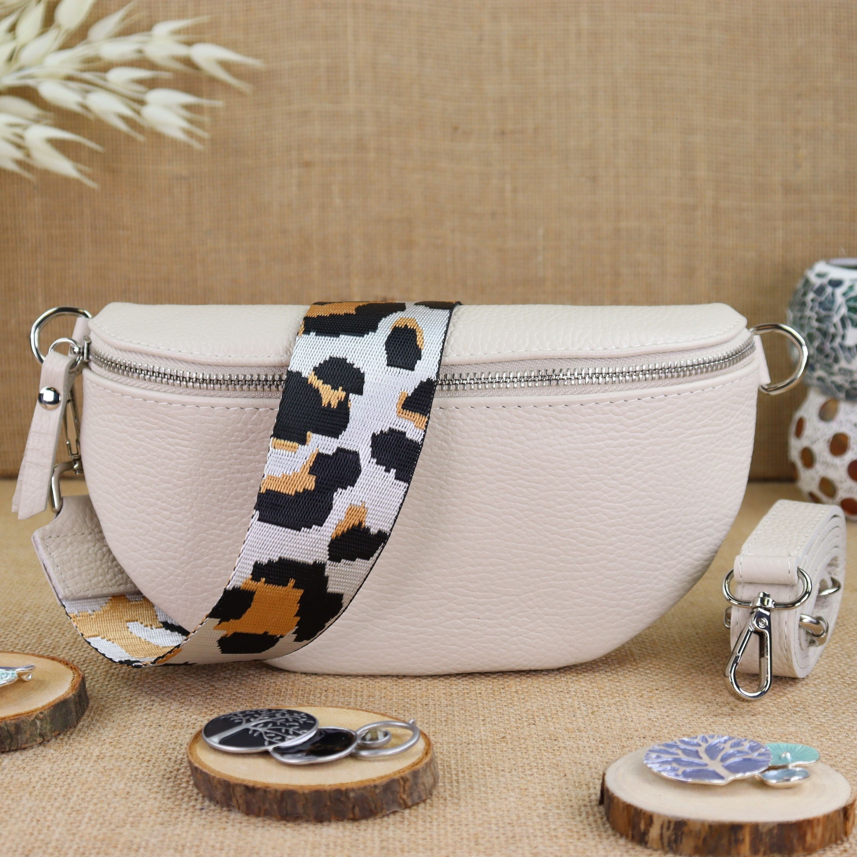 Bauchtasche Leder für Damen,Crossbody Bag Leder Damen,Crossbody Tasche Leder,Echtleder Frauen Tasche,Leder Gürteltasche Frauen,Leder Handtasche,Leder Hüfttasche für Frauen,Leder Tasche,Ledertasche mit Reißverschluss,Schulterriementasche,Schultertasche Led