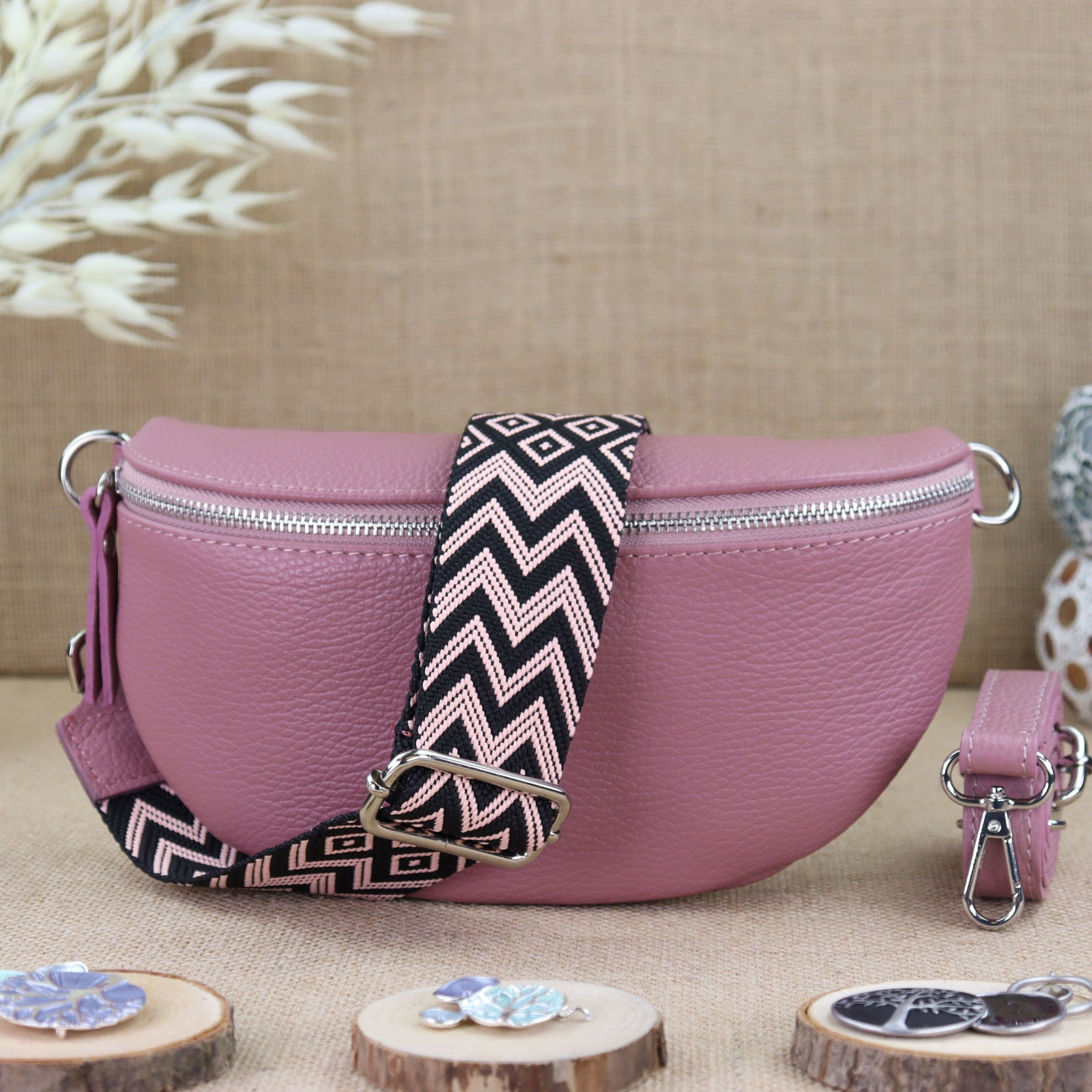 Bauchtasche Leder für Damen,Crossbody Bag Leder Damen,Crossbody Tasche Leder,Echtleder Frauen Tasche,Leder Gürteltasche Frauen,Leder Handtasche,Leder Hüfttasche für Frauen,Leder Tasche,Ledertasche mit Reißverschluss,Schulterriementasche,Schultertasche Led