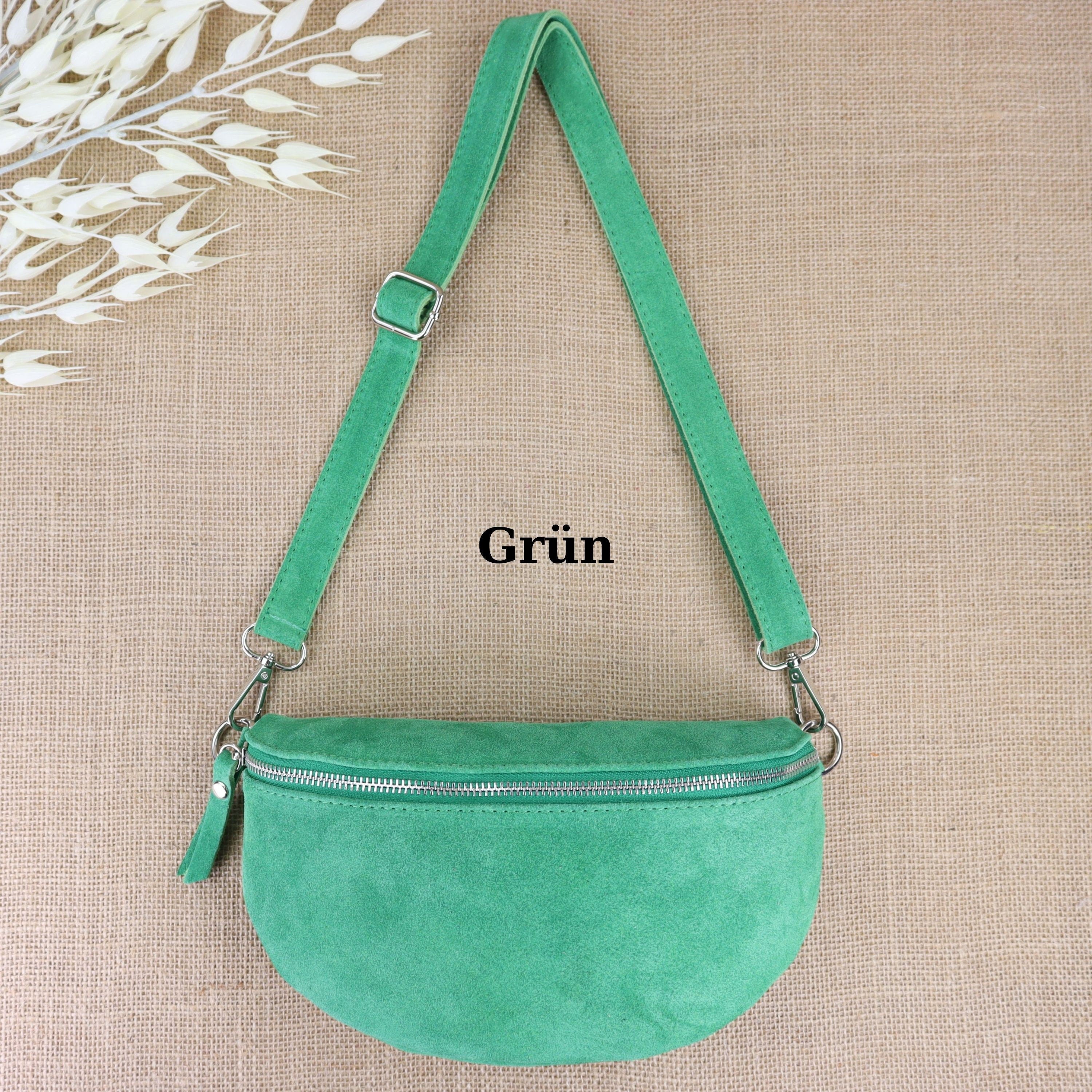 Bauchtasche Leder für Damen,Crossbody Tasche Leder,Leder Gürteltasche Frauen,Leder Handtasche,Leder Tasche,Rauleder-Gürteltasche Frauen,Schulterriementasche,Schultertasche Leder Frauen,Veloursleder Crossbody Tasche,Wildleder Crossbody Bag Damen,Wildleder