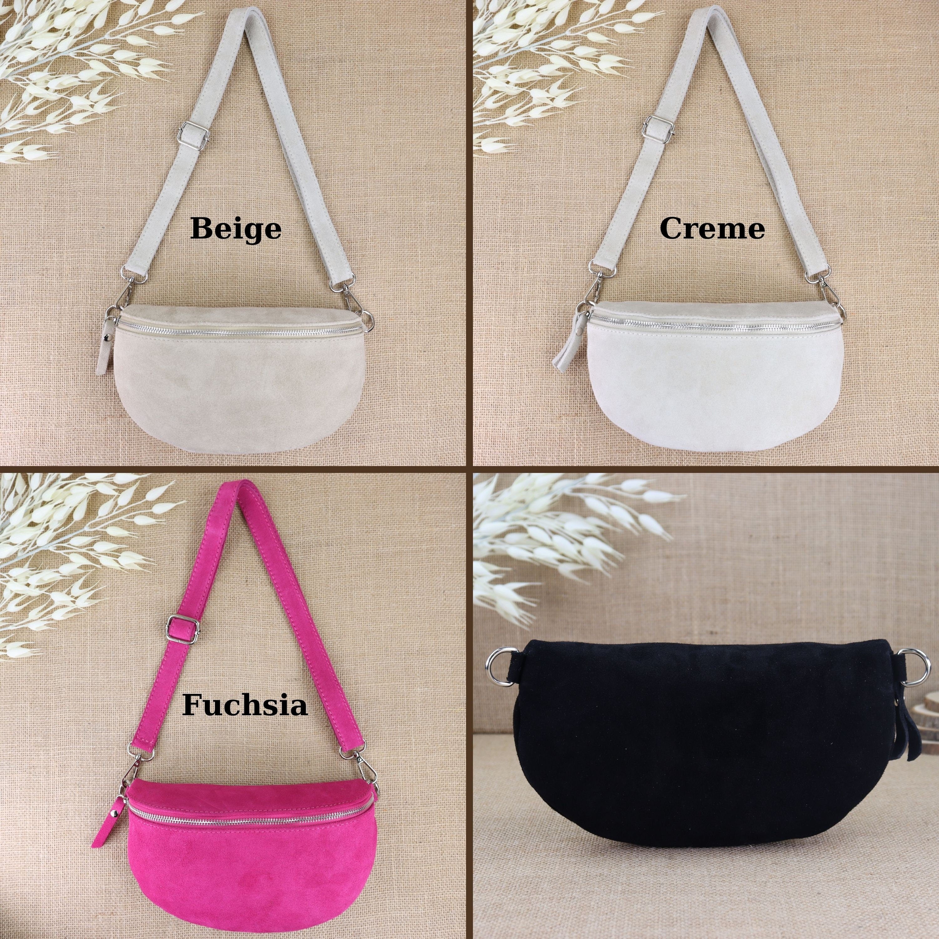 Bauchtasche Leder für Damen,Crossbody Tasche Leder,Leder Gürteltasche Frauen,Leder Handtasche,Leder Tasche,Rauleder-Gürteltasche Frauen,Schulterriementasche,Schultertasche Leder Frauen,Veloursleder Crossbody Tasche,Wildleder Crossbody Bag Damen,Wildleder
