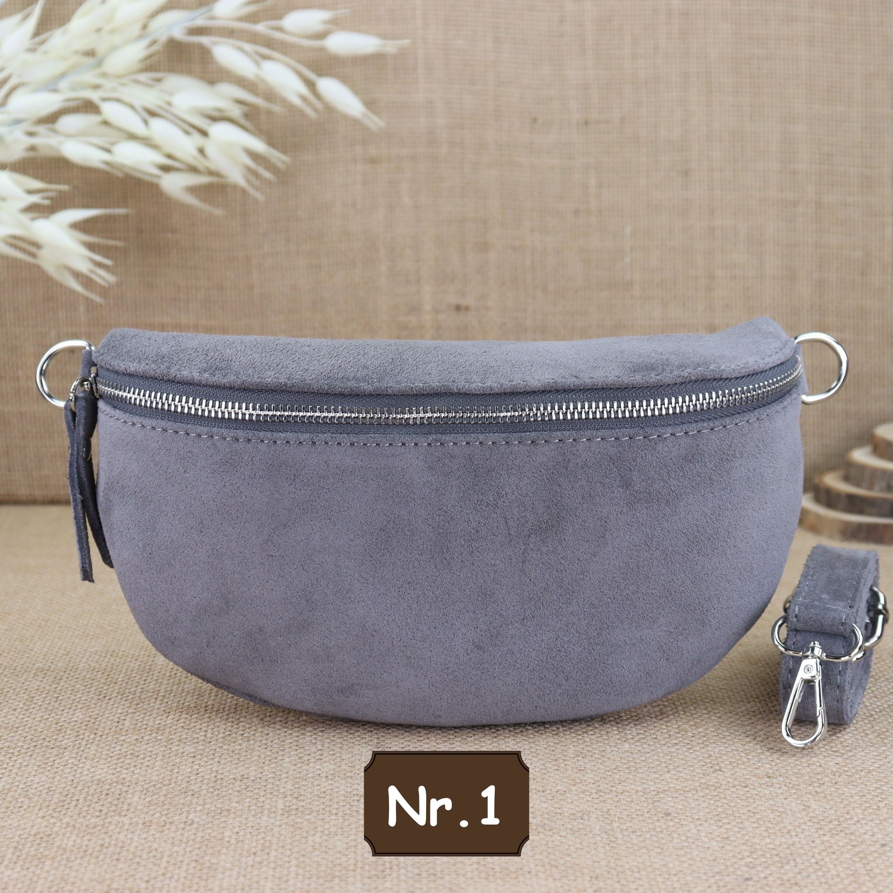 Bauchtasche Leder für Damen,Crossbody Tasche Leder,Leder Gürteltasche Frauen,Leder Handtasche,Leder Tasche,Rauleder-Gürteltasche Frauen,Schulterriementasche,Schultertasche Leder Frauen,Veloursleder Crossbody Tasche,Wildleder Crossbody Bag Damen,Wildleder