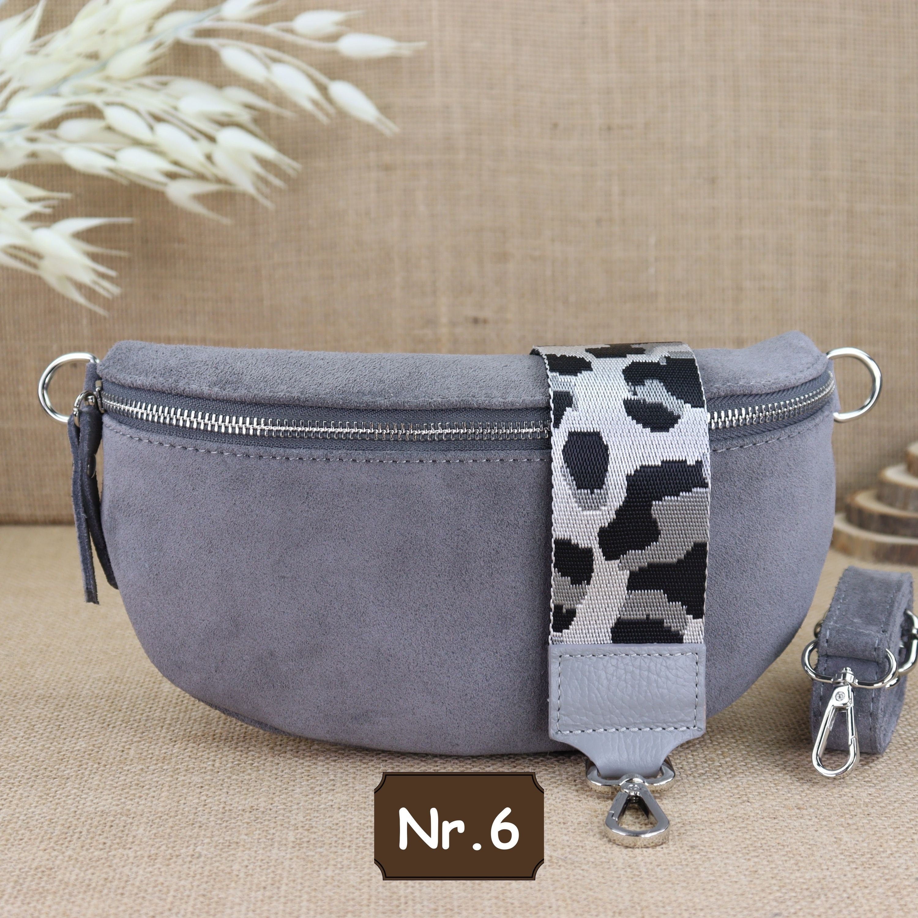 Bauchtasche Leder für Damen,Crossbody Tasche Leder,Leder Gürteltasche Frauen,Leder Handtasche,Leder Tasche,Rauleder-Gürteltasche Frauen,Schulterriementasche,Schultertasche Leder Frauen,Veloursleder Crossbody Tasche,Wildleder Crossbody Bag Damen,Wildleder