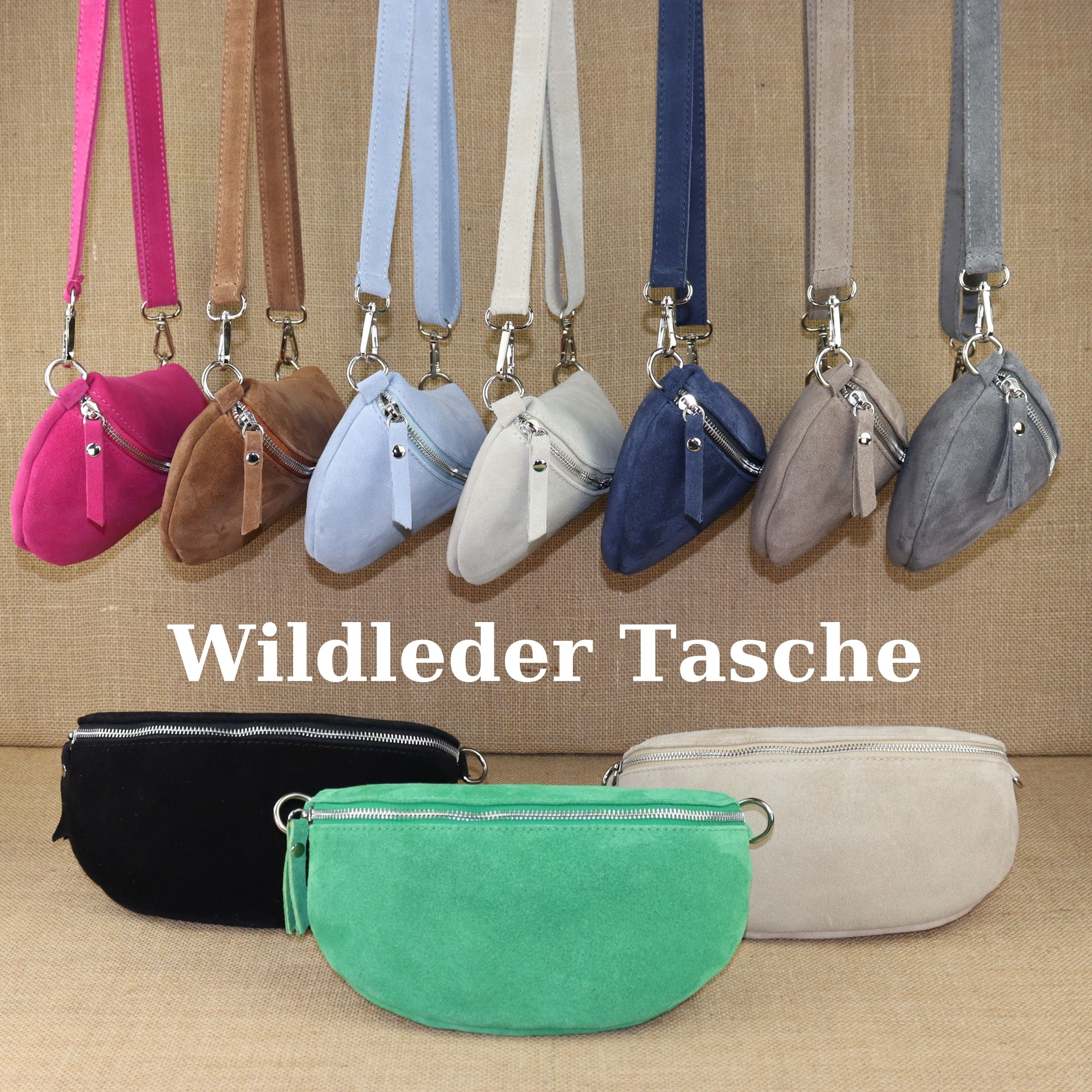 Bauchtasche Leder für Damen,Crossbody Tasche Leder,Leder Gürteltasche Frauen,Leder Handtasche,Leder Tasche,Rauleder-Gürteltasche Frauen,Schulterriementasche,Schultertasche Leder Frauen,Veloursleder Crossbody Tasche,Wildleder Crossbody Bag Damen,Wildleder