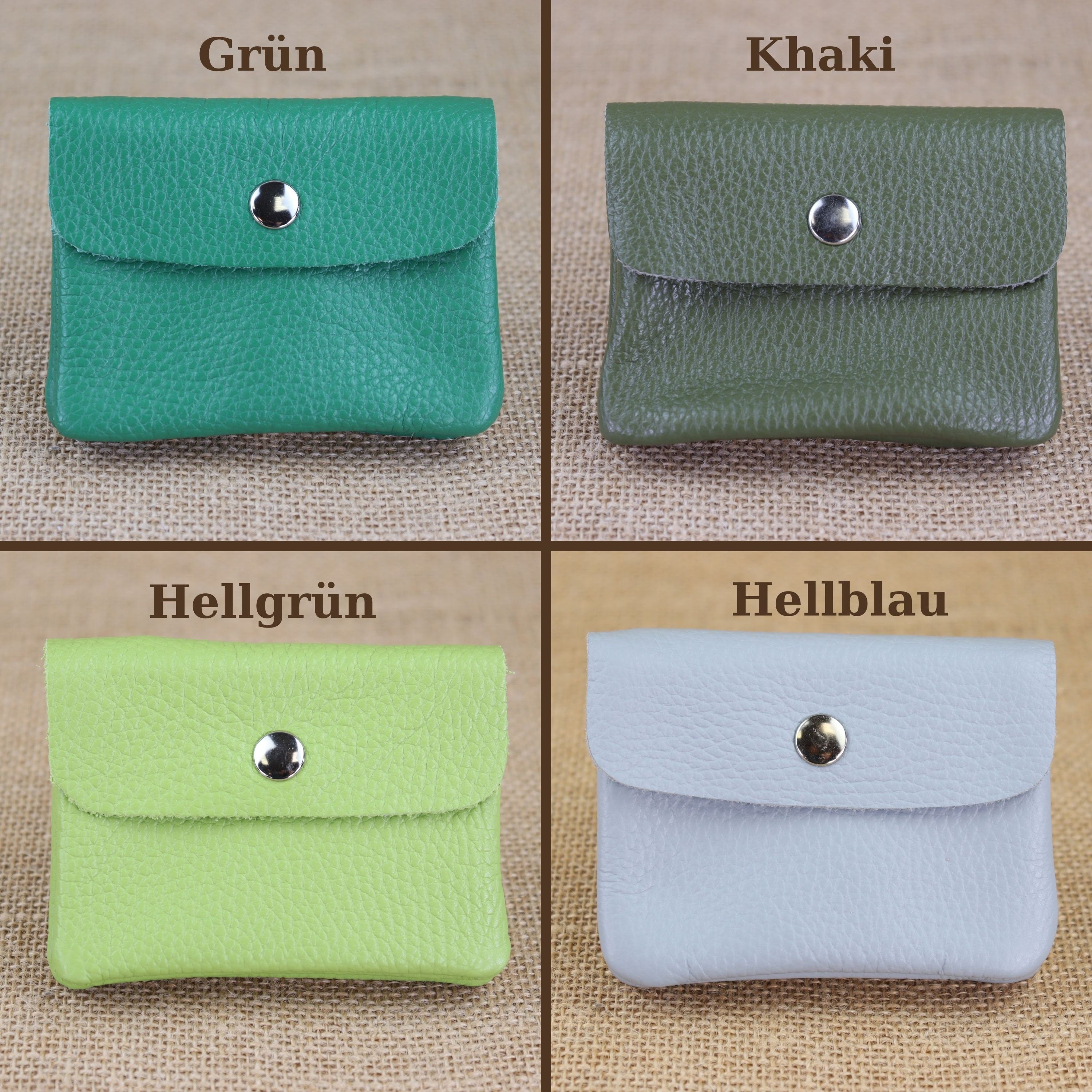 Brieftasche mit Druckknopf,Brieftasche mit vielen Fächern,Geburtstagsgeschenke,Kartenhalter Leder Geldbörse,Klein Handgefertigte Geldbörse,Klein Leder Damen Portemonnaie,Leder Münztasche,Mini Leder Damen Geldbeutel,Mini Leder Frauen Geldbörse,minimalistis