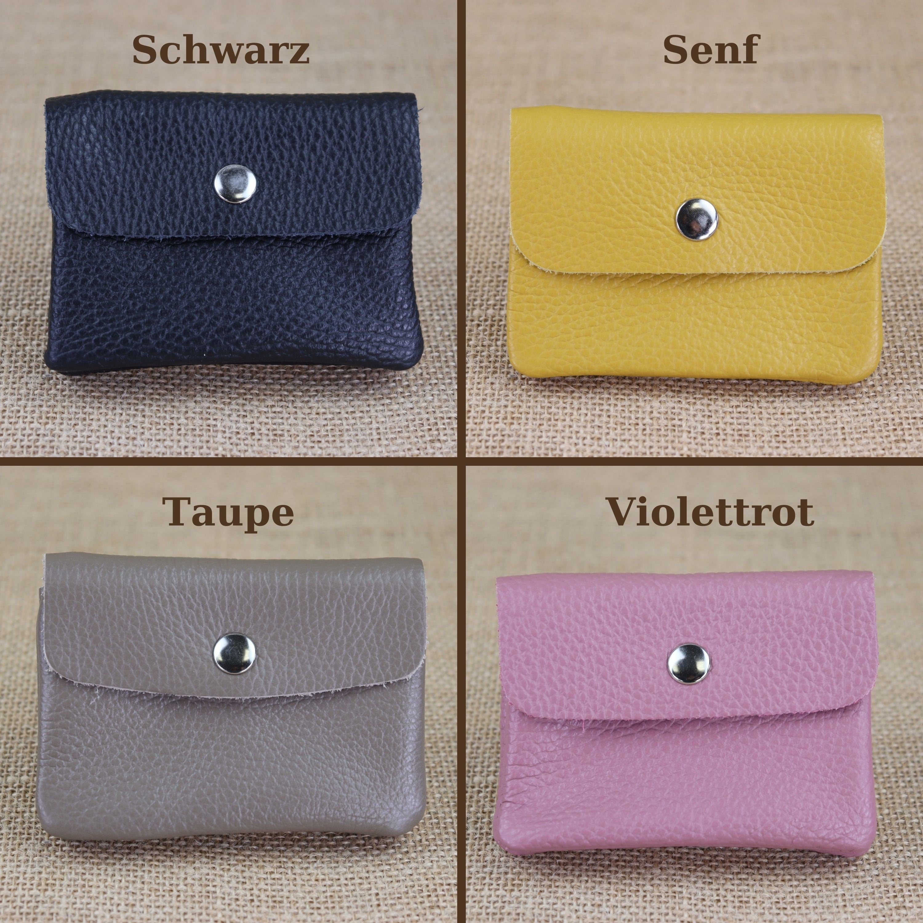 Brieftasche mit Druckknopf,Brieftasche mit vielen Fächern,Geburtstagsgeschenke,Kartenhalter Leder Geldbörse,Klein Handgefertigte Geldbörse,Klein Leder Damen Portemonnaie,Leder Münztasche,Mini Leder Damen Geldbeutel,Mini Leder Frauen Geldbörse,minimalistis
