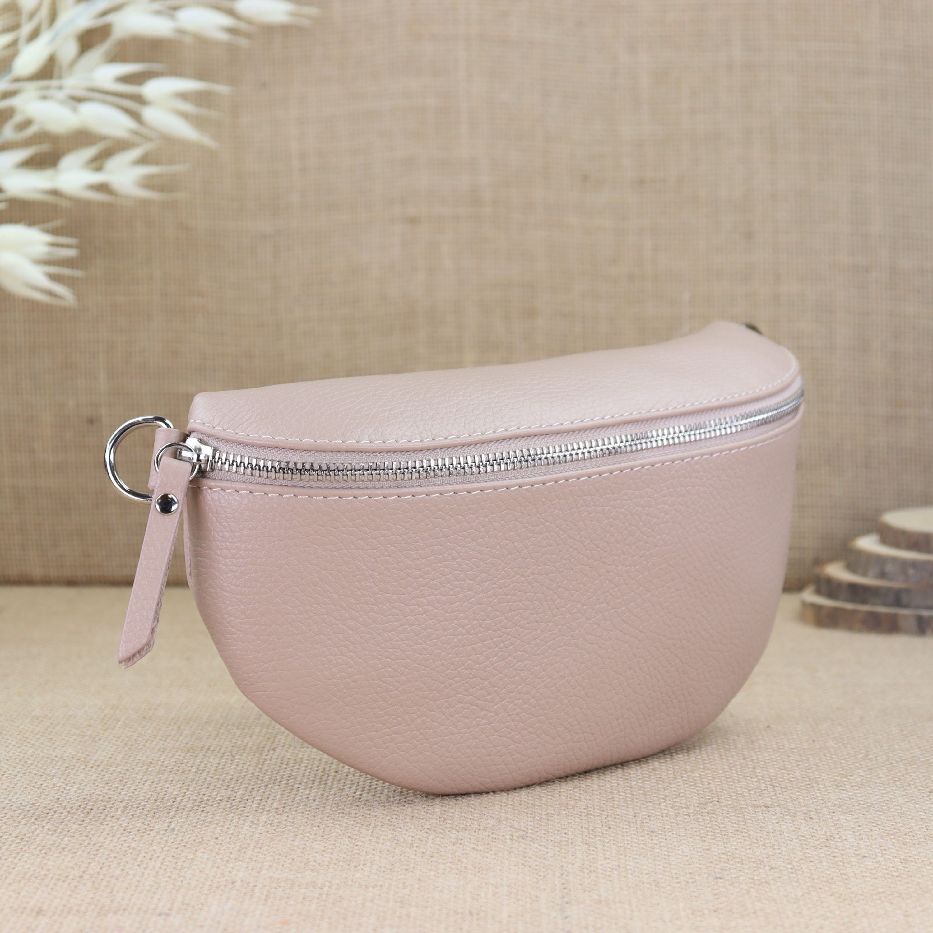 Bauchtasche Leder für Damen,Crossbody Bag Leder Damen,Crossbody Tasche Leder,Echtleder Frauen Tasche,Leder Gürteltasche Frauen,Leder Handtasche,Leder Hüfttasche für Frauen,Leder Tasche,Ledertasche mit Reißverschluss,Schulterriementasche,Schultertasche Led