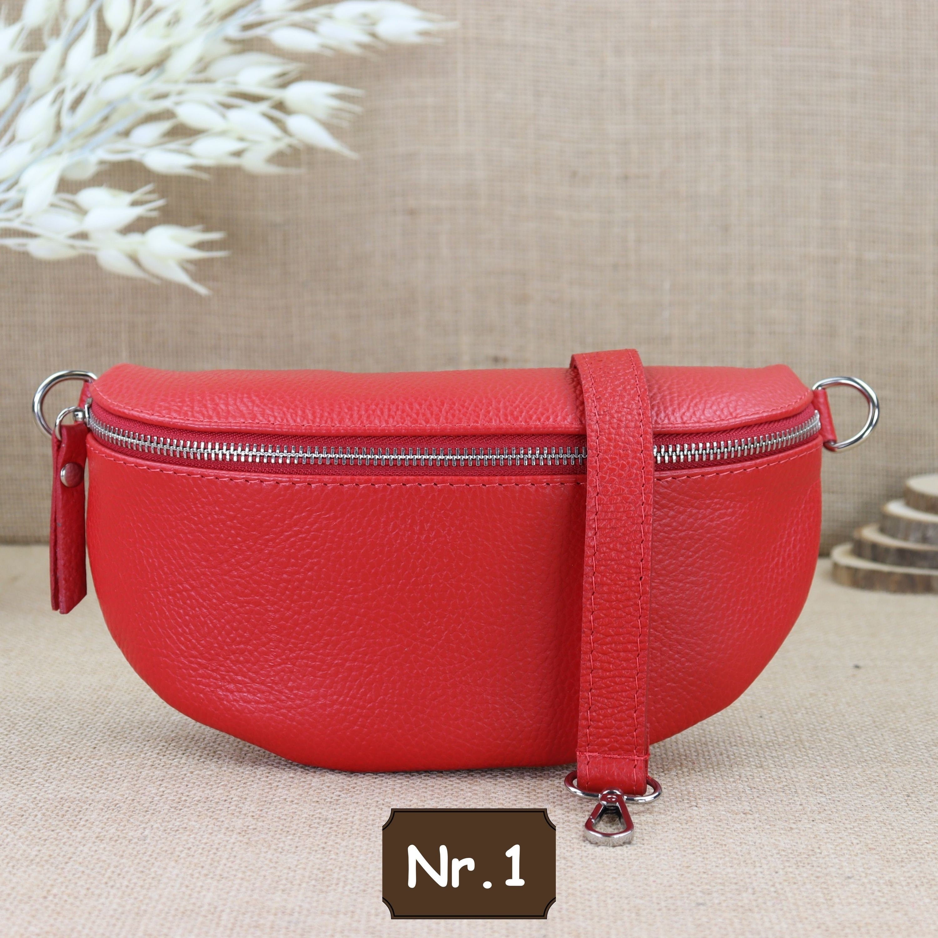 Bauchtasche Leder für Damen,Crossbody Bag Leder Damen,Crossbody Tasche Leder,Echtleder Frauen Tasche,Leder Gürteltasche Frauen,Leder Handtasche,Leder Hüfttasche für Frauen,Leder Tasche,Ledertasche mit Reißverschluss,Schulterriementasche,Schultertasche Led