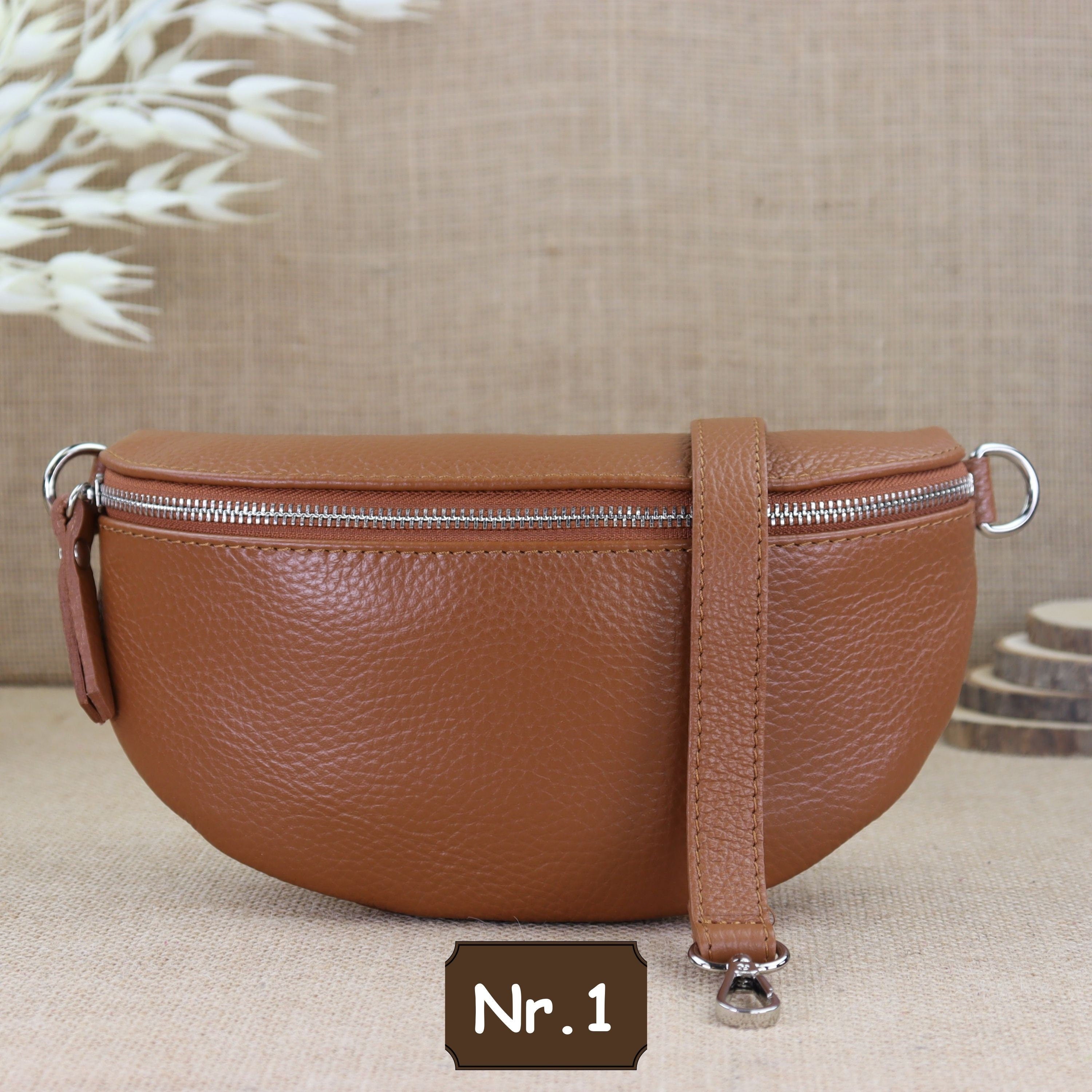 Bauchtasche Leder für Damen,Crossbody Bag Leder Damen,Crossbody Tasche Leder,Echtleder Frauen Tasche,Leder Gürteltasche Frauen,Leder Handtasche,Leder Hüfttasche für Frauen,Leder Tasche,Ledertasche mit Reißverschluss,Schulterriementasche,Schultertasche Led