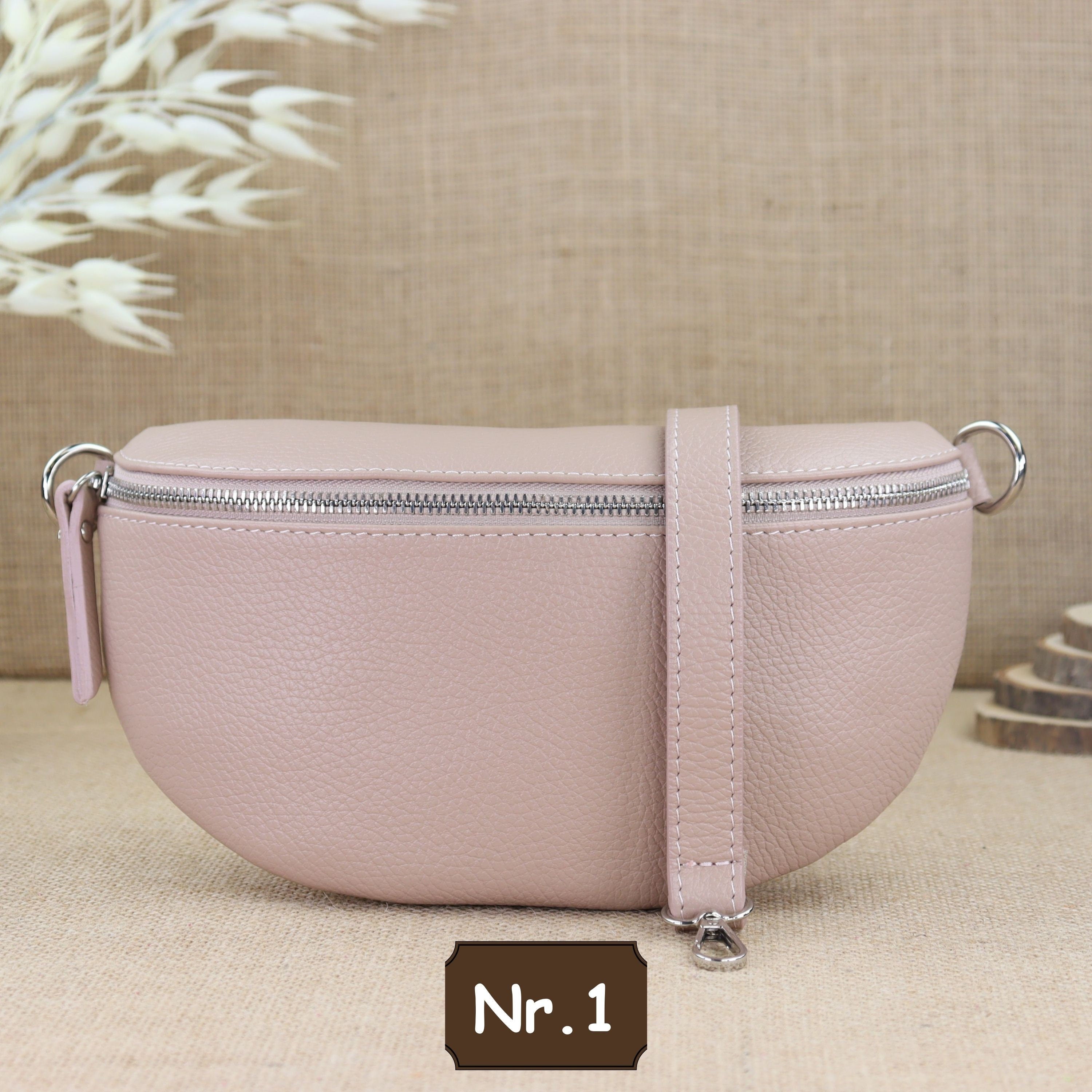 Bauchtasche Leder für Damen,Crossbody Bag Leder Damen,Crossbody Tasche Leder,Echtleder Frauen Tasche,Leder Gürteltasche Frauen,Leder Handtasche,Leder Hüfttasche für Frauen,Leder Tasche,Ledertasche mit Reißverschluss,Schulterriementasche,Schultertasche Led