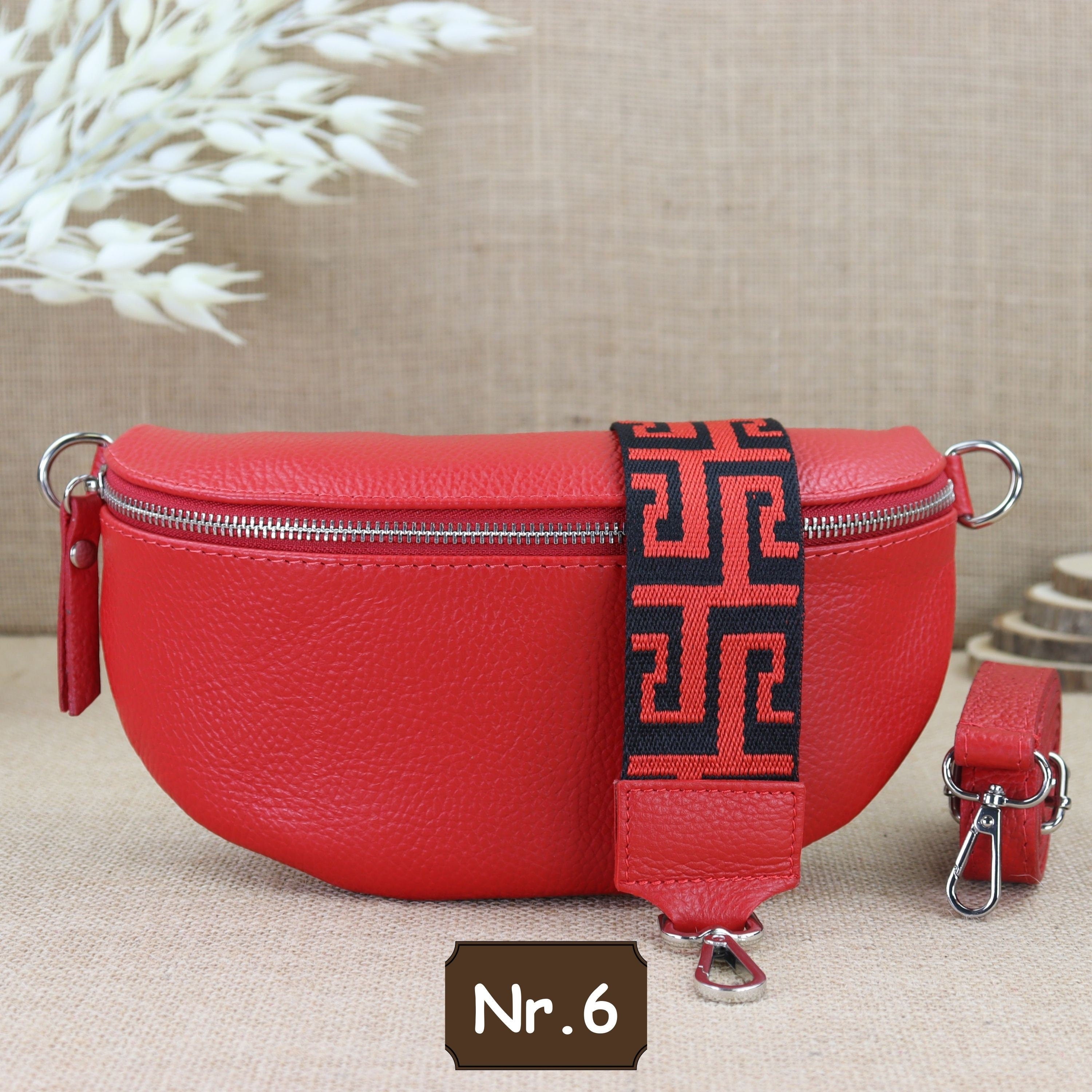 Bauchtasche Leder für Damen,Crossbody Bag Leder Damen,Crossbody Tasche Leder,Echtleder Frauen Tasche,Leder Gürteltasche Frauen,Leder Handtasche,Leder Hüfttasche für Frauen,Leder Tasche,Ledertasche mit Reißverschluss,Schulterriementasche,Schultertasche Led