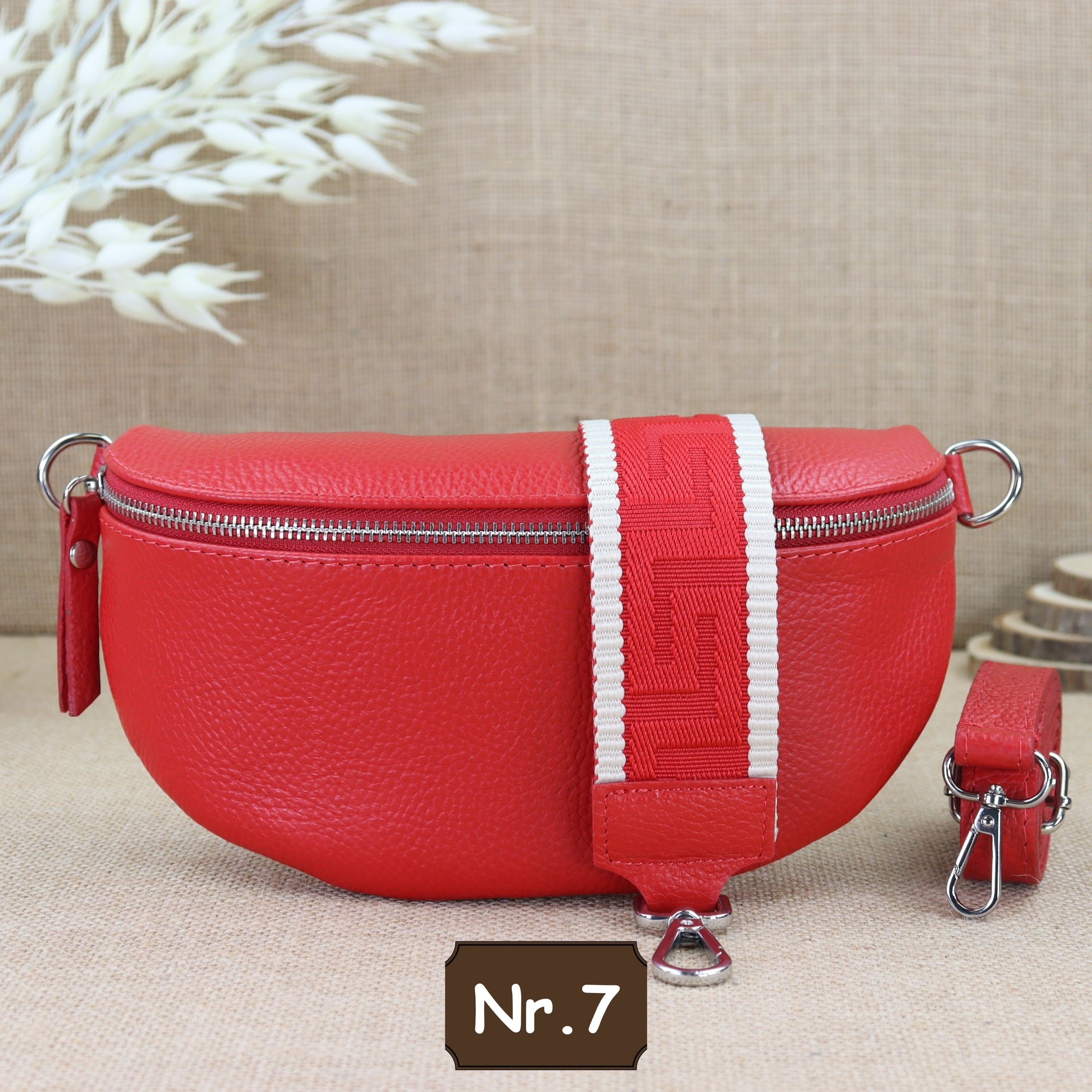 Bauchtasche Leder für Damen,Crossbody Bag Leder Damen,Crossbody Tasche Leder,Echtleder Frauen Tasche,Leder Gürteltasche Frauen,Leder Handtasche,Leder Hüfttasche für Frauen,Leder Tasche,Ledertasche mit Reißverschluss,Schulterriementasche,Schultertasche Led