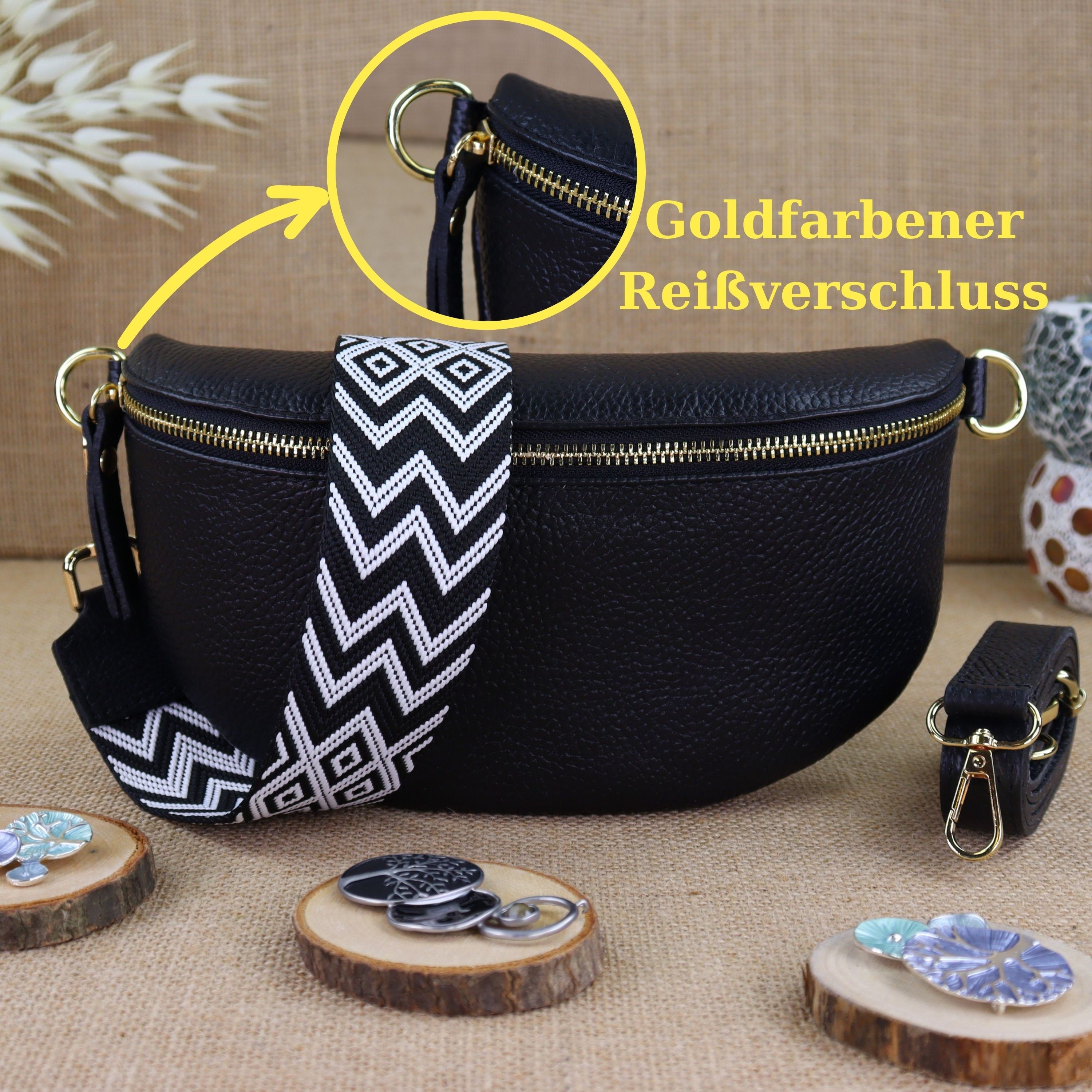 Bauchtasche Leder für Damen,Crossbody Bag Leder Damen,Crossbody Tasche Leder,Echtleder Frauen Tasche,Geschenk für Sie,Goldfarbene Ledertasche,Leder Gürteltasche Frauen,Leder Handtasche,Leder Hüfttasche für Frauen,Ledertasche mit Reißverschluss,Schulterrie