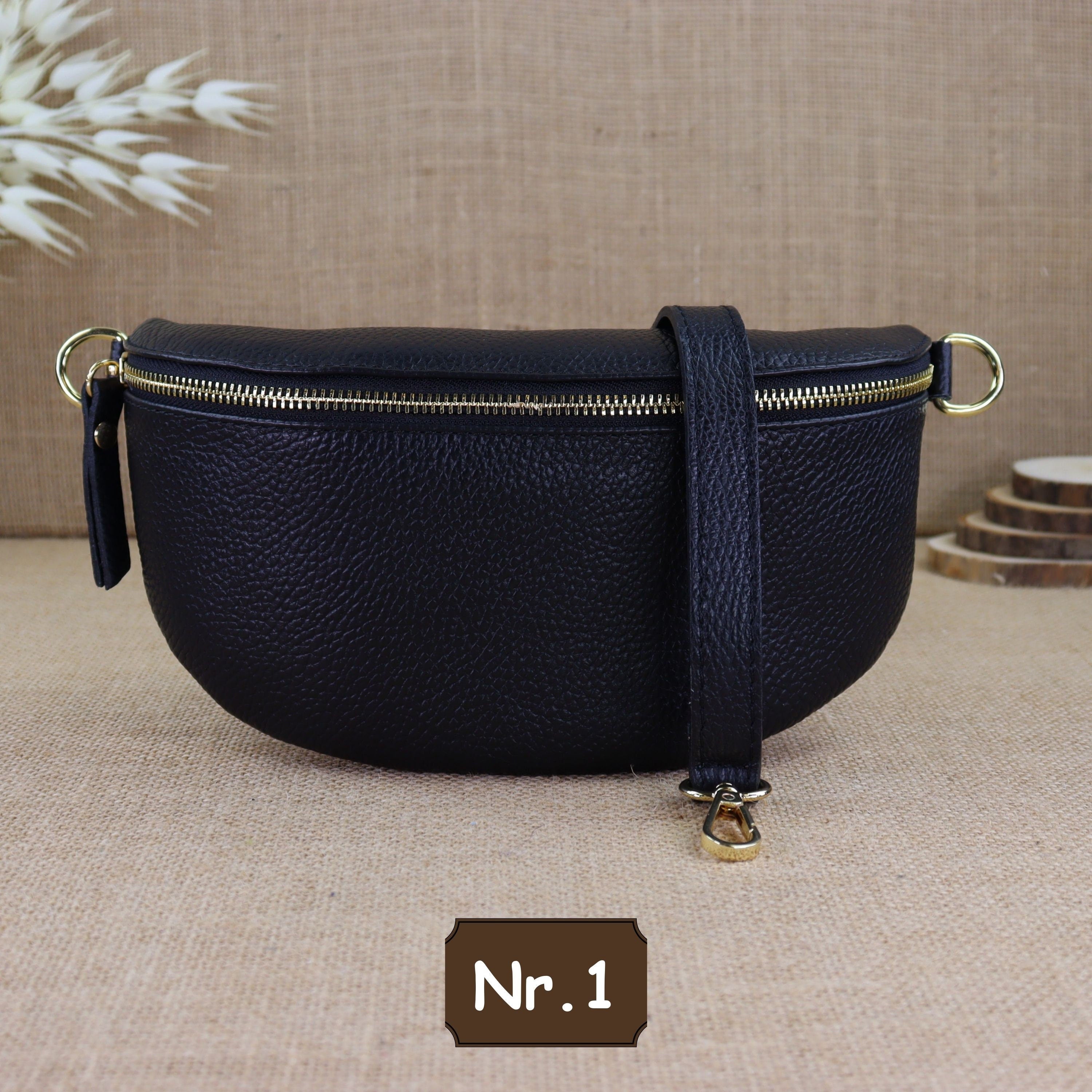 Bauchtasche Leder für Damen,Crossbody Bag Leder Damen,Crossbody Tasche Leder,Echtleder Frauen Tasche,Geschenk für Sie,Goldfarbene Ledertasche,Leder Gürteltasche Frauen,Leder Handtasche,Leder Hüfttasche für Frauen,Ledertasche mit Reißverschluss,Schulterrie