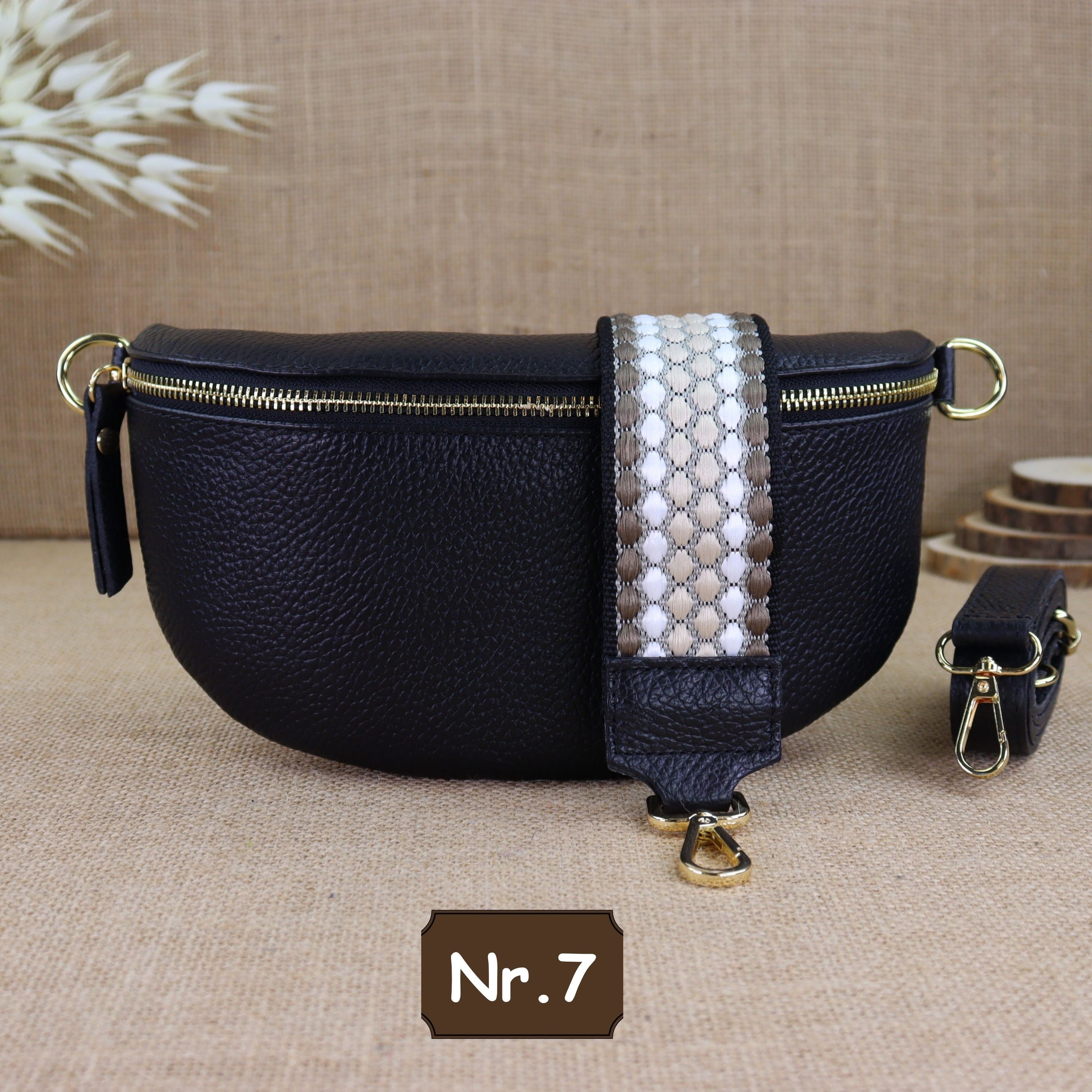 Bauchtasche Leder für Damen,Crossbody Bag Leder Damen,Crossbody Tasche Leder,Echtleder Frauen Tasche,Geschenk für Sie,Goldfarbene Ledertasche,Leder Gürteltasche Frauen,Leder Handtasche,Leder Hüfttasche für Frauen,Ledertasche mit Reißverschluss,Schulterrie