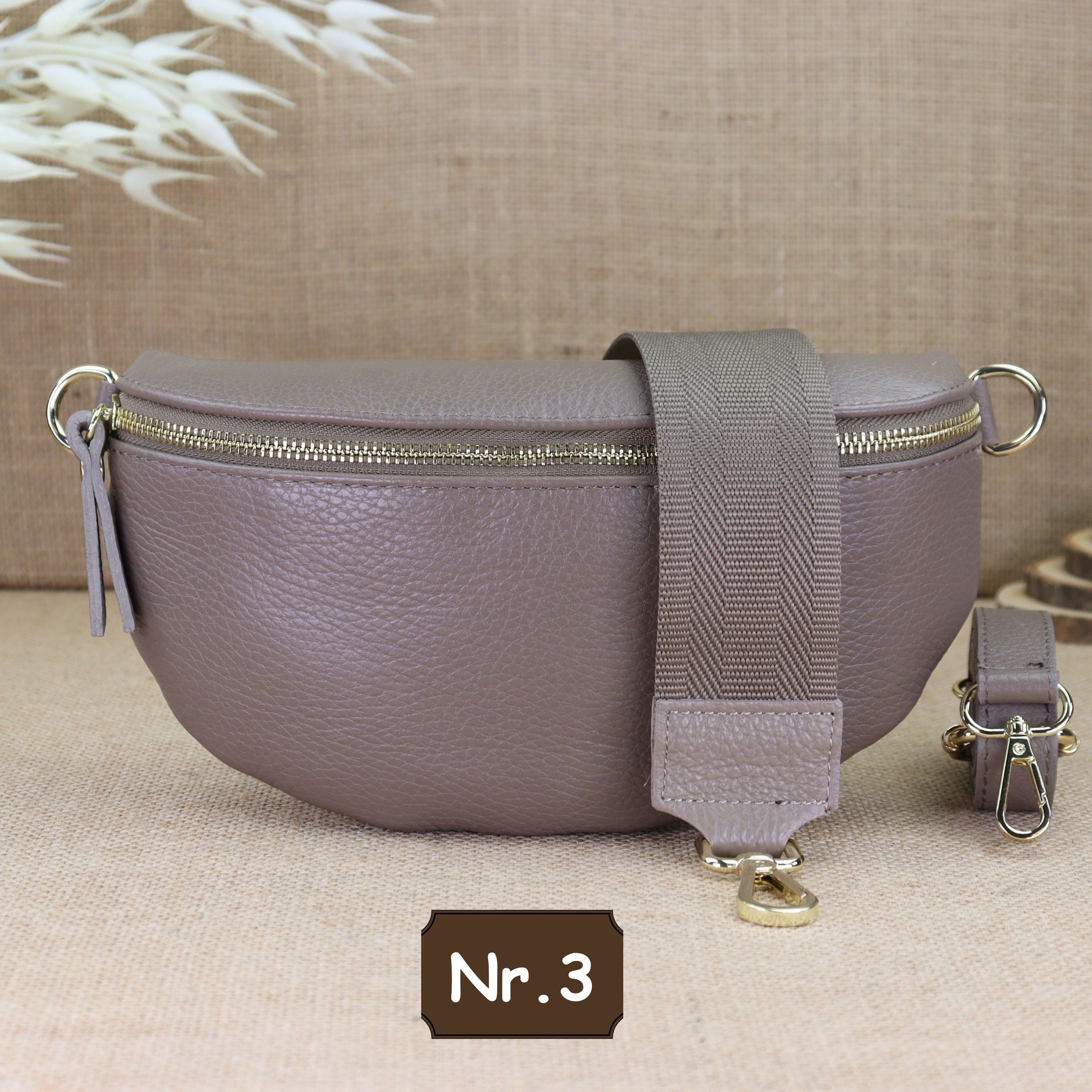 Bauchtasche Leder für Damen,Crossbody Bag Leder Damen,Crossbody Tasche Leder,Echtleder Frauen Tasche,Geschenk für Sie,Goldfarbene Ledertasche,Leder Gürteltasche Frauen,Leder Handtasche,Leder Hüfttasche für Frauen,Ledertasche mit Reißverschluss,Schulterrie