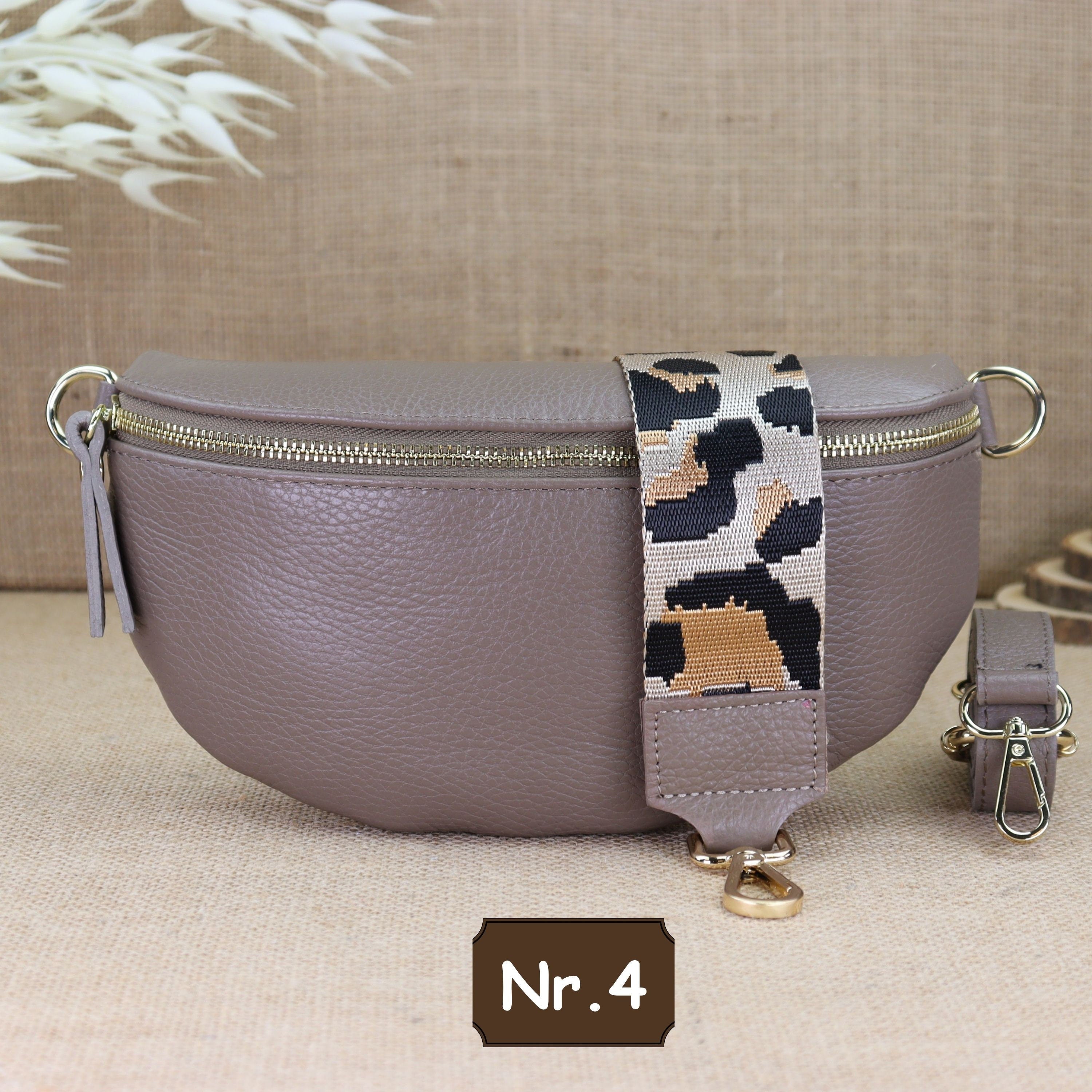 Bauchtasche Leder für Damen,Crossbody Bag Leder Damen,Crossbody Tasche Leder,Echtleder Frauen Tasche,Geschenk für Sie,Goldfarbene Ledertasche,Leder Gürteltasche Frauen,Leder Handtasche,Leder Hüfttasche für Frauen,Ledertasche mit Reißverschluss,Schulterrie
