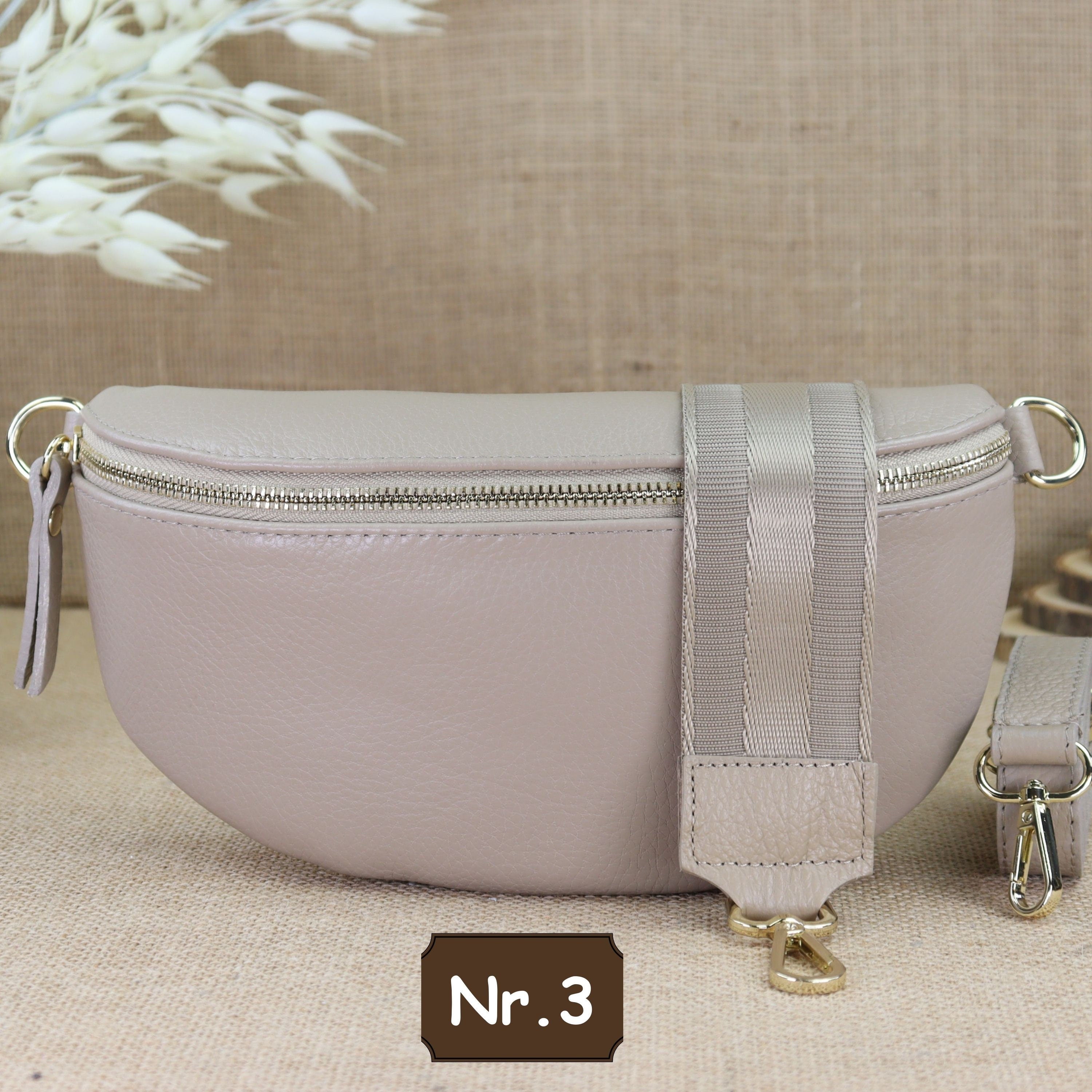 Bauchtasche Leder für Damen,Crossbody Bag Leder Damen,Crossbody Tasche Leder,Echtleder Frauen Tasche,Geschenk für Sie,Goldfarbene Ledertasche,Leder Gürteltasche Frauen,Leder Handtasche,Leder Hüfttasche für Frauen,Ledertasche mit Reißverschluss,Schulterrie