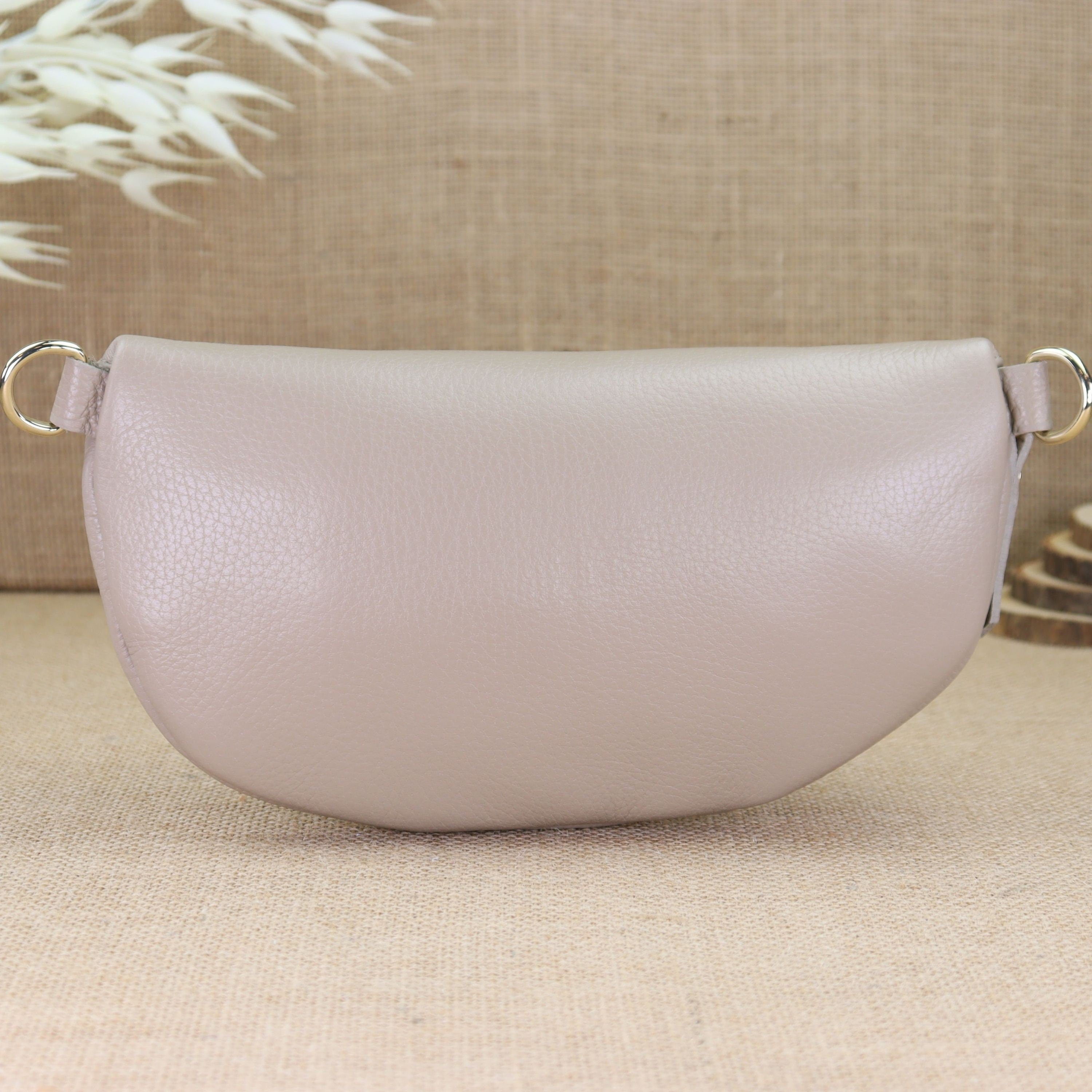 Bauchtasche Leder für Damen,Crossbody Bag Leder Damen,Crossbody Tasche Leder,Echtleder Frauen Tasche,Geschenk für Sie,Goldfarbene Ledertasche,Leder Gürteltasche Frauen,Leder Handtasche,Leder Hüfttasche für Frauen,Ledertasche mit Reißverschluss,Schulterrie