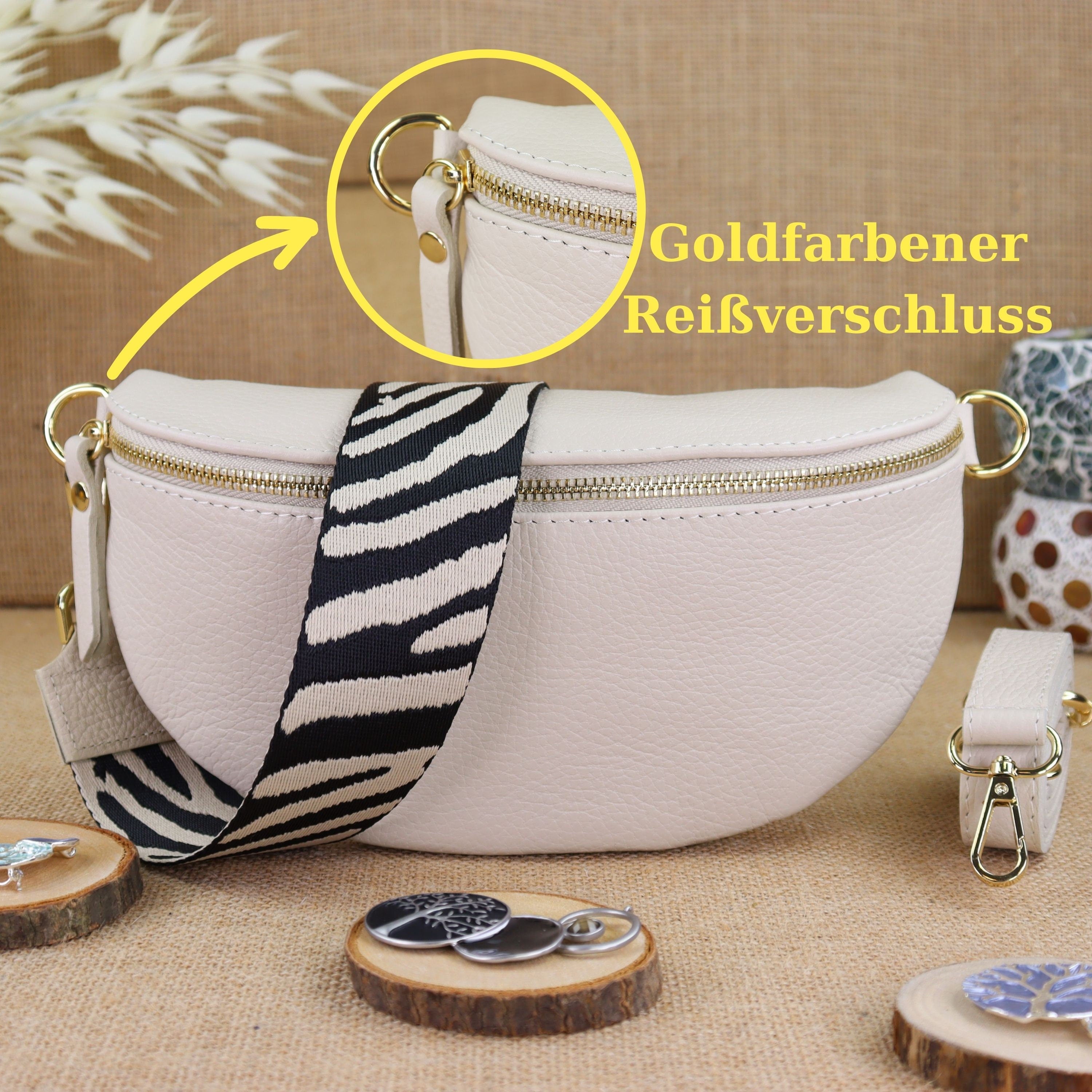 Bauchtasche Leder für Damen,Crossbody Bag Leder Damen,Crossbody Tasche Leder,Echtleder Frauen Tasche,Geschenk für Sie,Goldfarbene Ledertasche,Leder Gürteltasche Frauen,Leder Handtasche,Leder Hüfttasche für Frauen,Ledertasche mit Reißverschluss,Schulterrie