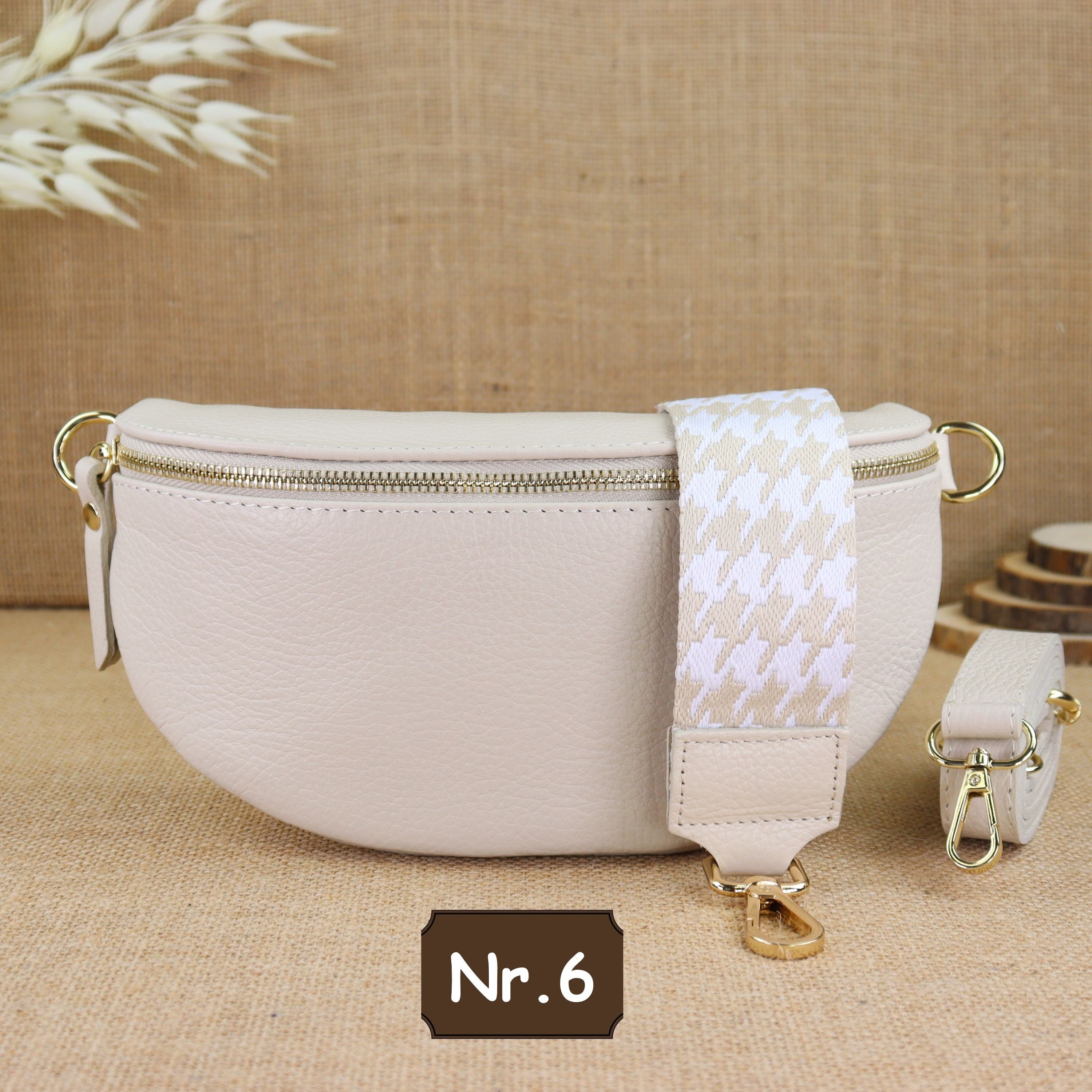 Bauchtasche Leder für Damen,Crossbody Bag Leder Damen,Crossbody Tasche Leder,Echtleder Frauen Tasche,Geschenk für Sie,Goldfarbene Ledertasche,Leder Gürteltasche Frauen,Leder Handtasche,Leder Hüfttasche für Frauen,Ledertasche mit Reißverschluss,Schulterrie