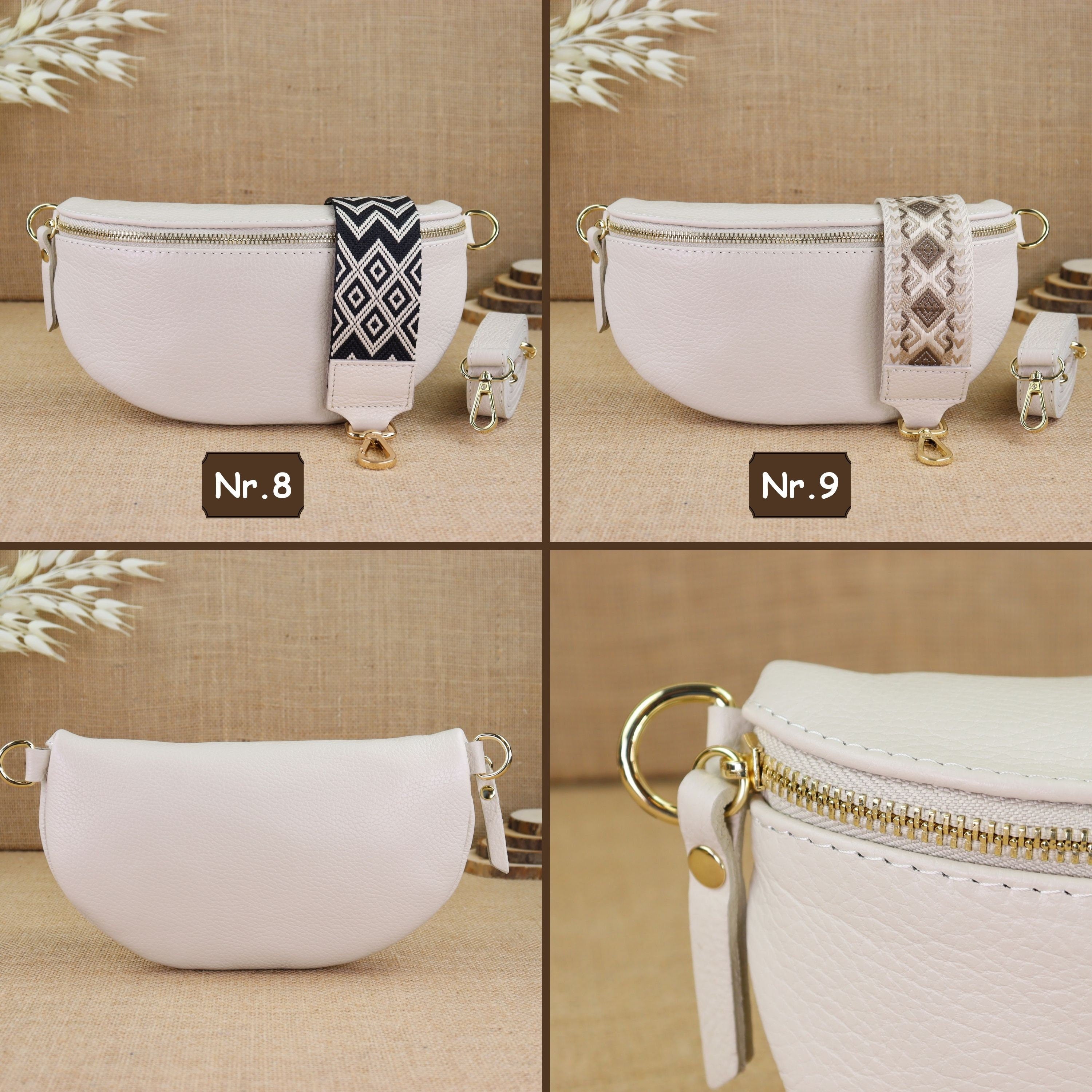 Bauchtasche Leder für Damen,Crossbody Bag Leder Damen,Crossbody Tasche Leder,Echtleder Frauen Tasche,Geschenk für Sie,Goldfarbene Ledertasche,Leder Gürteltasche Frauen,Leder Handtasche,Leder Hüfttasche für Frauen,Ledertasche mit Reißverschluss,Schulterrie