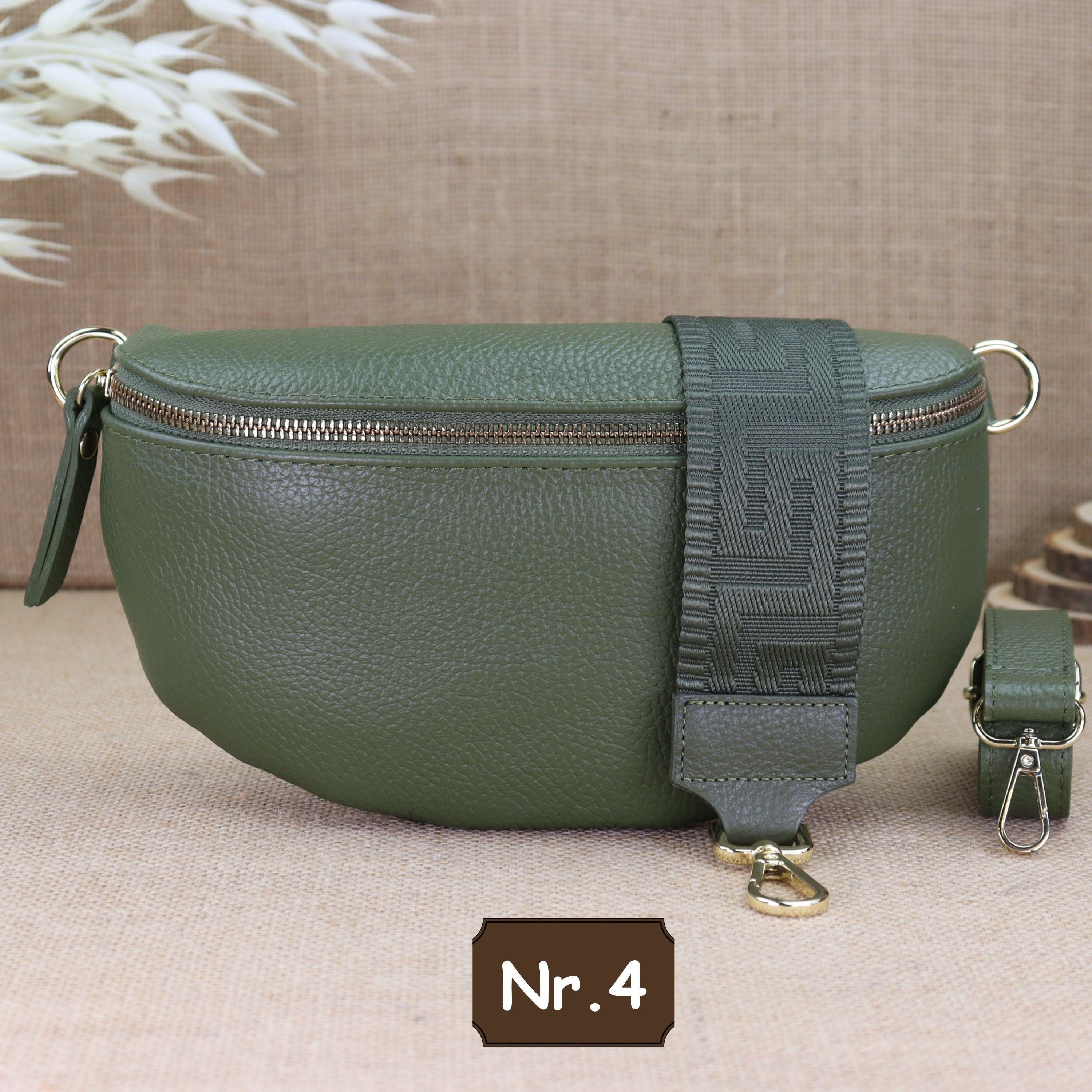 Bauchtasche Leder für Damen,Crossbody Bag Leder Damen,Crossbody Tasche Leder,Echtleder Frauen Tasche,Geschenk für Sie,Goldfarbene Ledertasche,Leder Gürteltasche Frauen,Leder Handtasche,Leder Hüfttasche für Frauen,Ledertasche mit Reißverschluss,Schulterrie