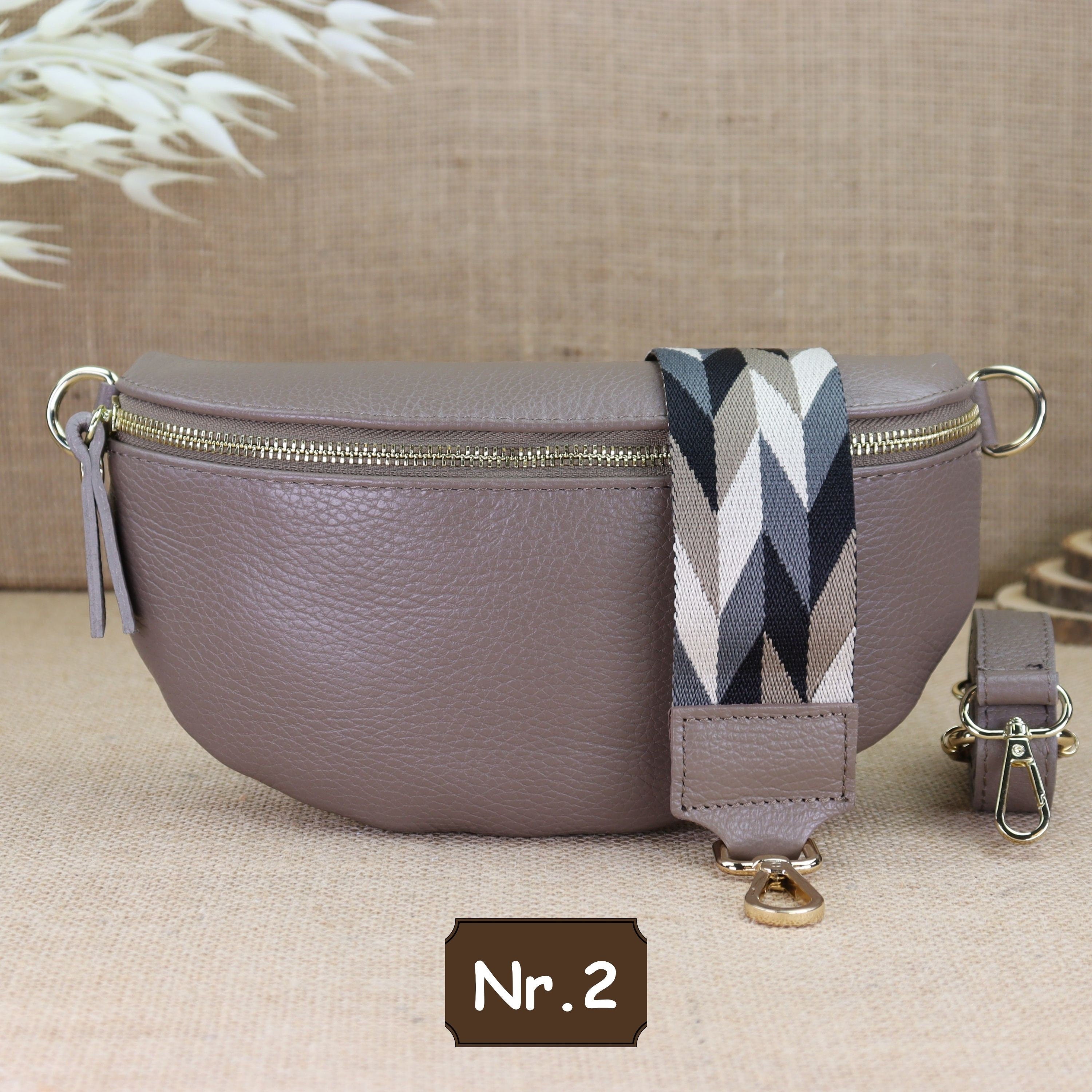 Bauchtasche Leder für Damen,Crossbody Bag Leder Damen,Crossbody Tasche Leder,Echtleder Frauen Tasche,Geschenk für Sie,Goldfarbene Ledertasche,Leder Gürteltasche Frauen,Leder Handtasche,Leder Hüfttasche für Frauen,Ledertasche mit Reißverschluss,Schulterrie