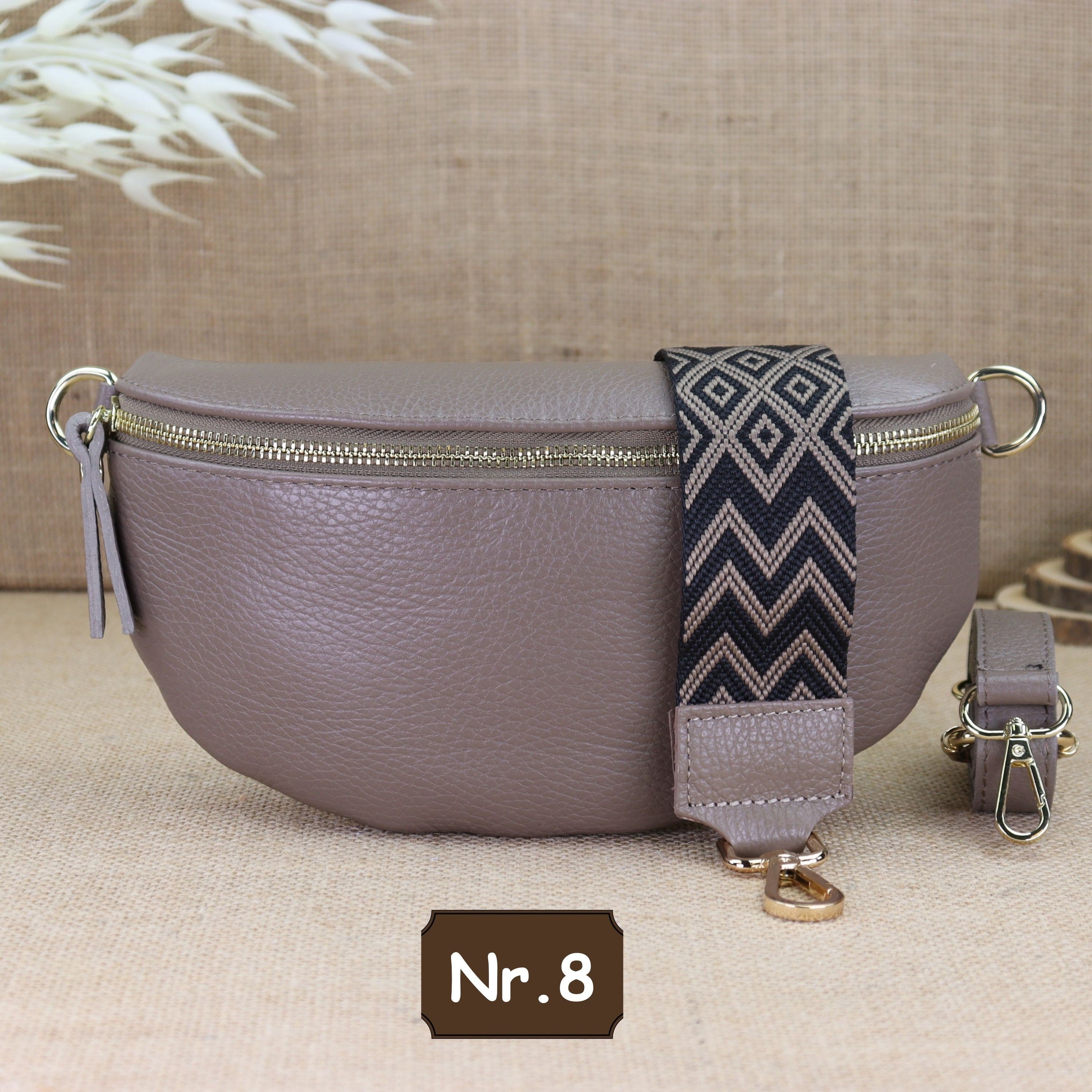 Bauchtasche Leder für Damen,Crossbody Bag Leder Damen,Crossbody Tasche Leder,Echtleder Frauen Tasche,Geschenk für Sie,Goldfarbene Ledertasche,Leder Gürteltasche Frauen,Leder Handtasche,Leder Hüfttasche für Frauen,Ledertasche mit Reißverschluss,Schulterrie