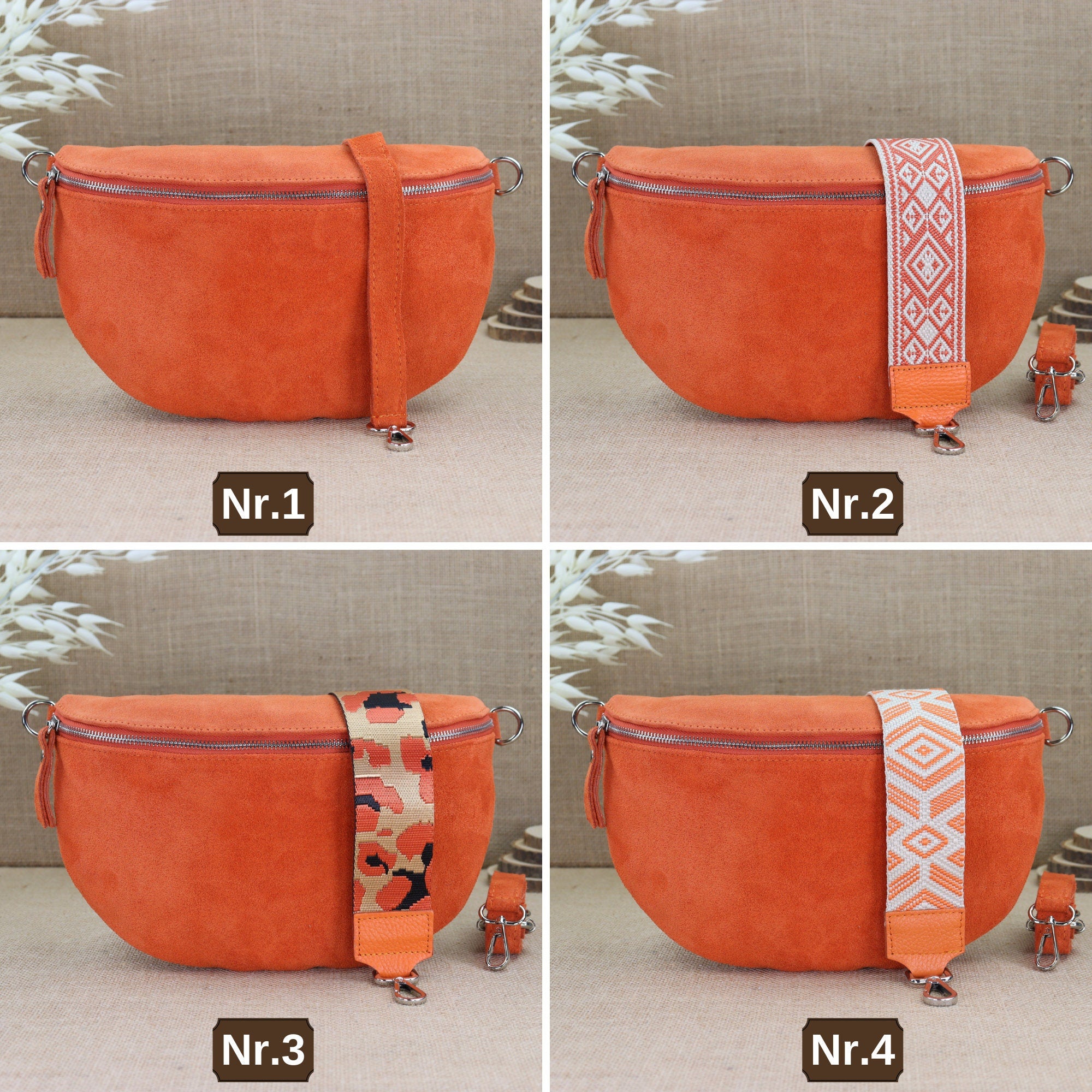 Bauchtasche Leder für Damen,Crossbody Tasche Leder,Leder Gürteltasche Frauen,Leder Handtasche,Leder Tasche,Rauleder-Gürteltasche Frauen,Schulterriementasche,Schultertasche Leder Frauen,Veloursleder Crossbody Tasche,Wildleder Crossbody Bag Damen,Wildleder