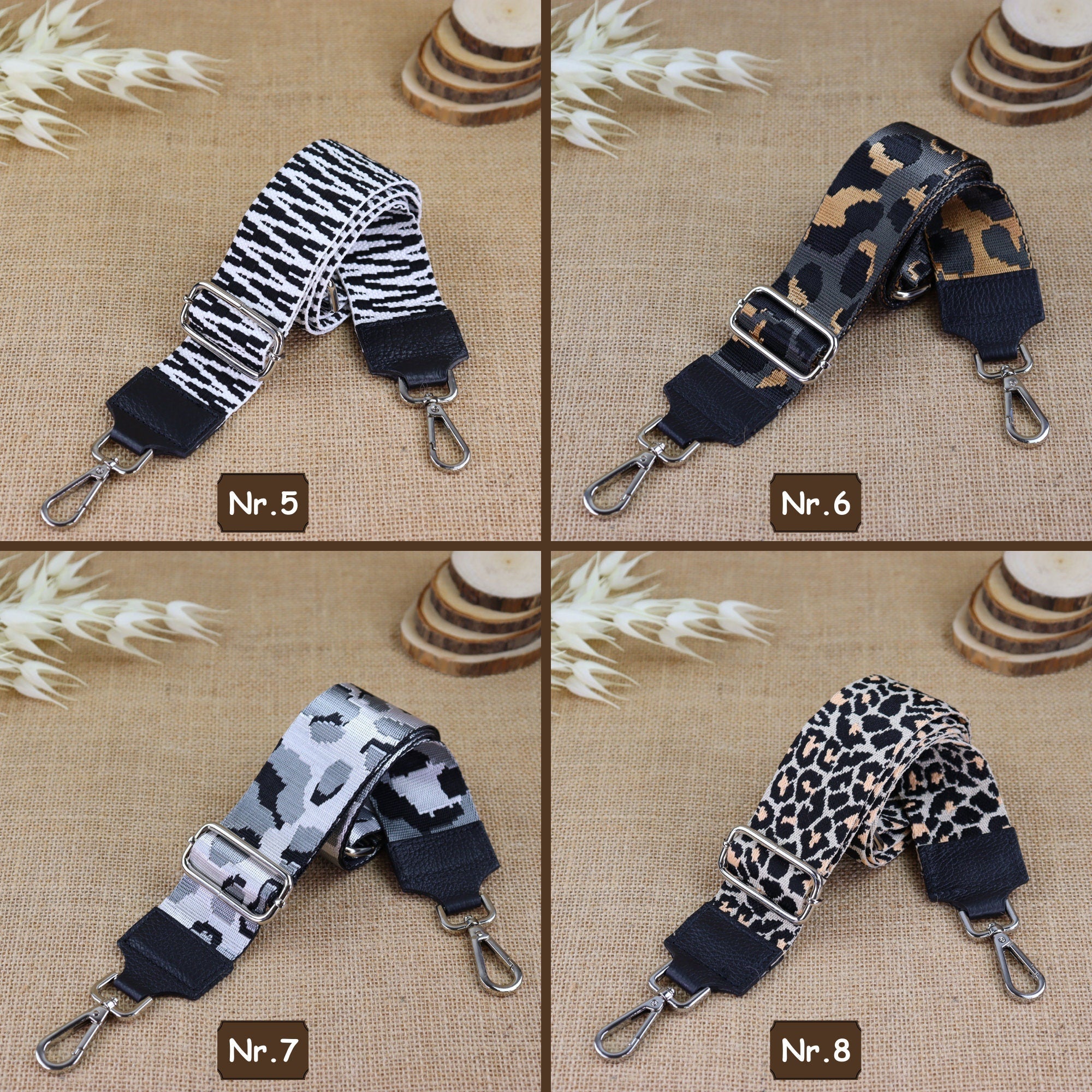 Breite Gurt für das Handgelenk,Breiter Crossbody-Gurt,Breiter Leder Leopardengurt,Breiter Stofftaschengurt,Breiter Umhängetaschengurt,Gemustert breit Schulterriemen,Gemusterte breite Schultergurt,Gemusterte Breite Taschengurt,Gemusterter Gürtel und Riemen