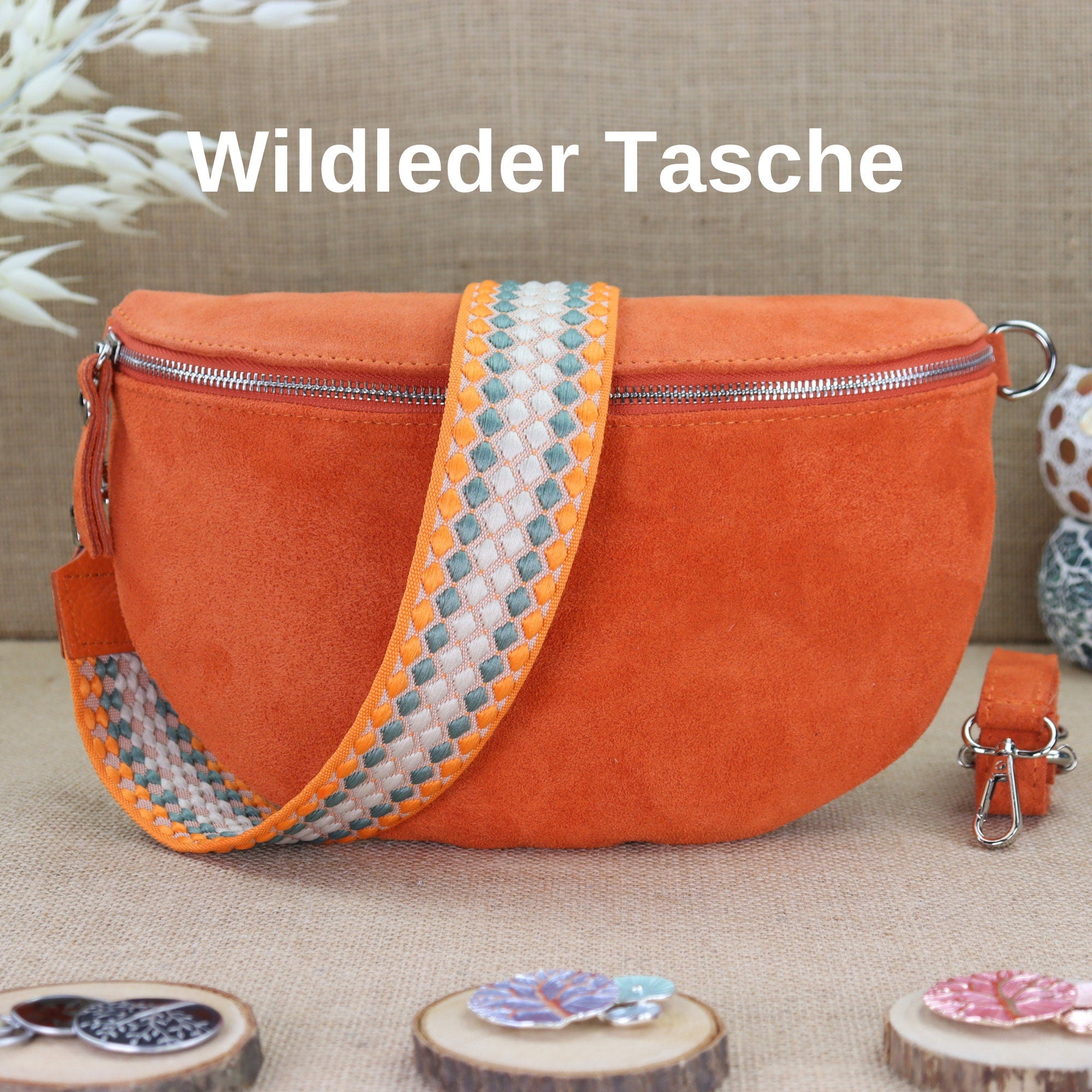 Bauchtasche Leder für Damen,Crossbody Tasche Leder,Leder Gürteltasche Frauen,Leder Handtasche,Leder Tasche,Rauleder-Gürteltasche Frauen,Schulterriementasche,Schultertasche Leder Frauen,Veloursleder Crossbody Tasche,Wildleder Crossbody Bag Damen,Wildleder
