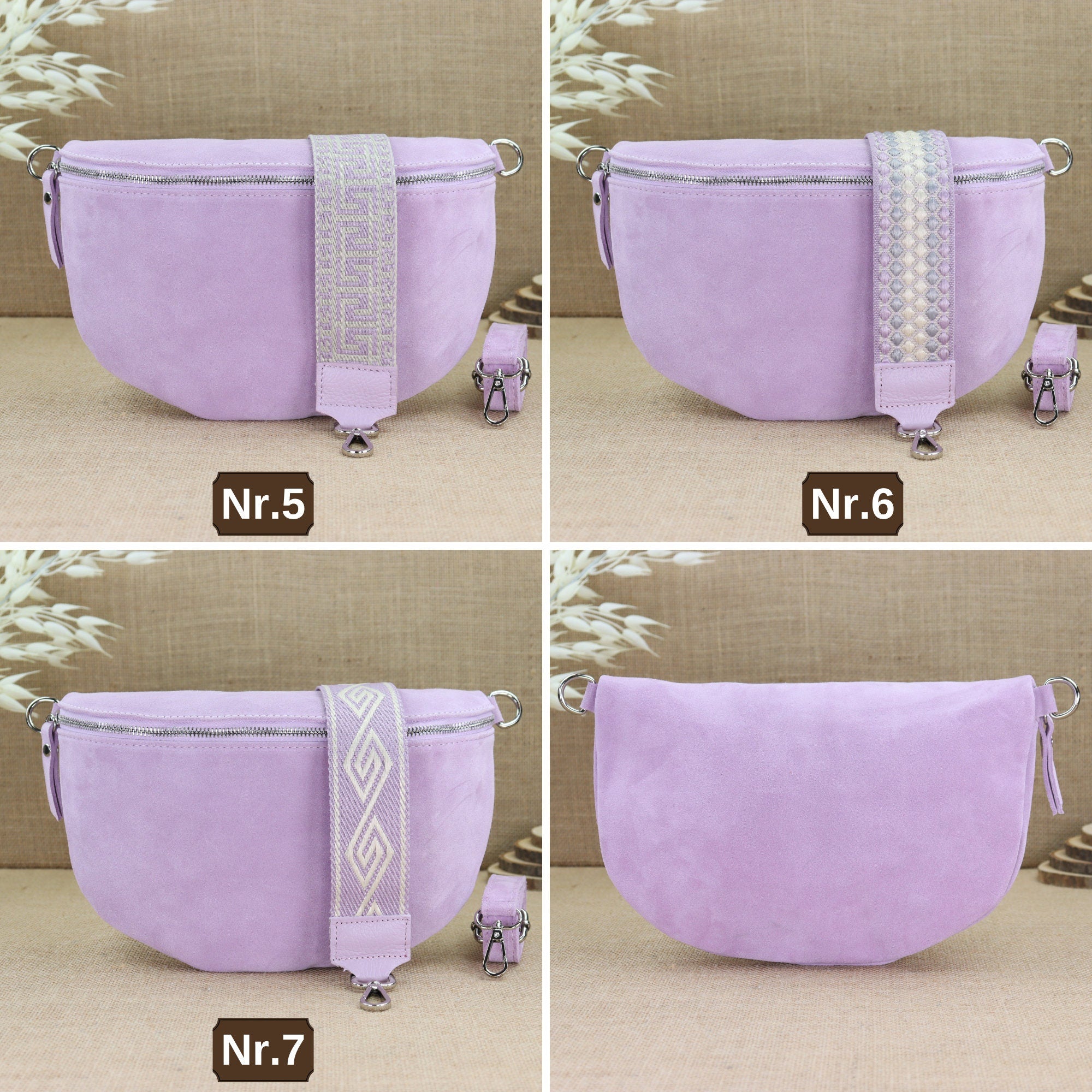 Bauchtasche Leder für Damen,Crossbody Tasche Leder,Leder Gürteltasche Frauen,Leder Handtasche,Leder Tasche,Rauleder-Gürteltasche Frauen,Schulterriementasche,Schultertasche Leder Frauen,Veloursleder Crossbody Tasche,Wildleder Crossbody Bag Damen,Wildleder