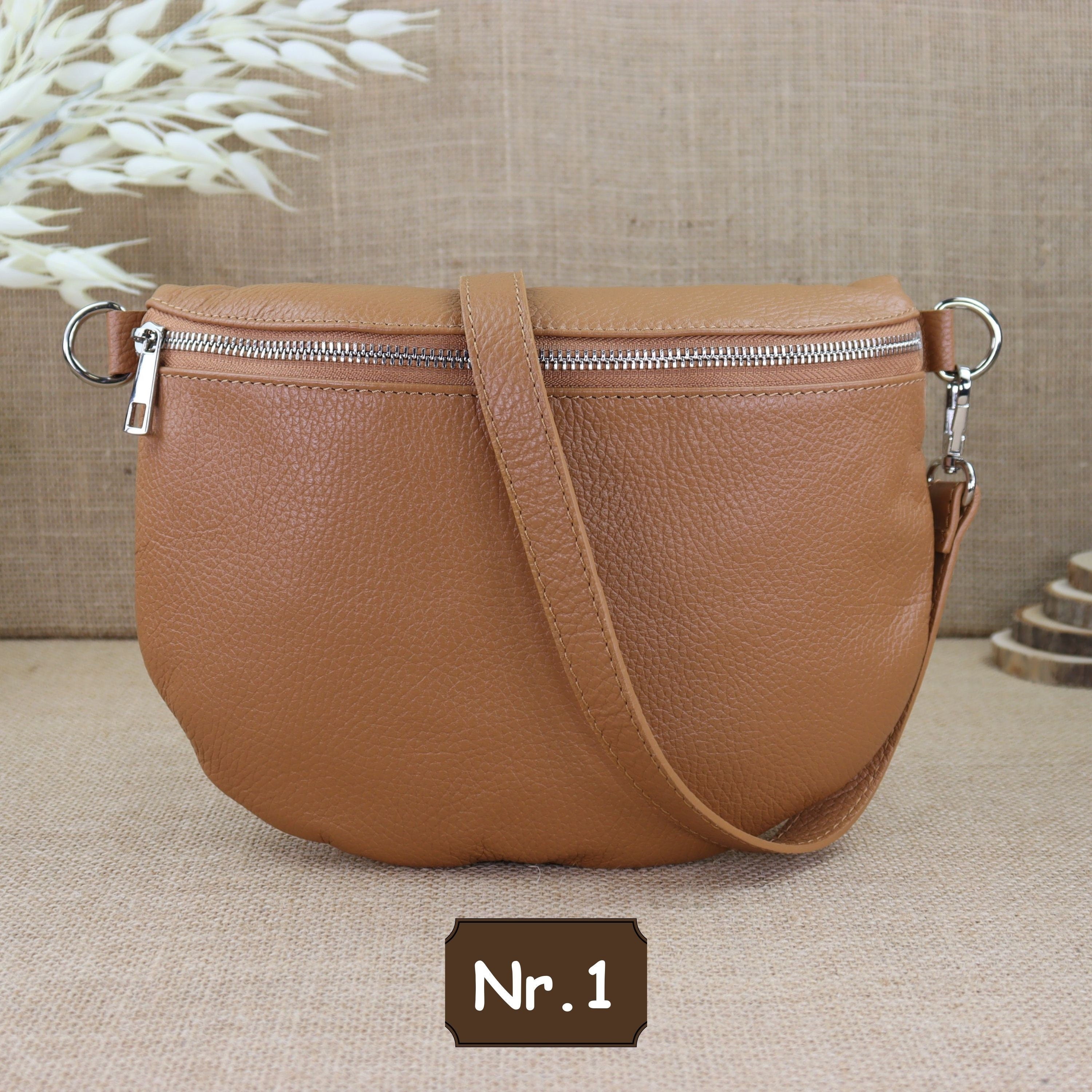 Bauchtasche Leder für Damen,Crossbody Bag Leder Damen,Crossbody Tasche Leder,Echtleder Frauen Tasche,Leder Gürteltasche Frauen,Leder Handtasche,Leder Hüfttasche für Frauen,Leder Tasche,Ledertasche mit Reißverschluss,Schulterriementasche,Schultertasche Led