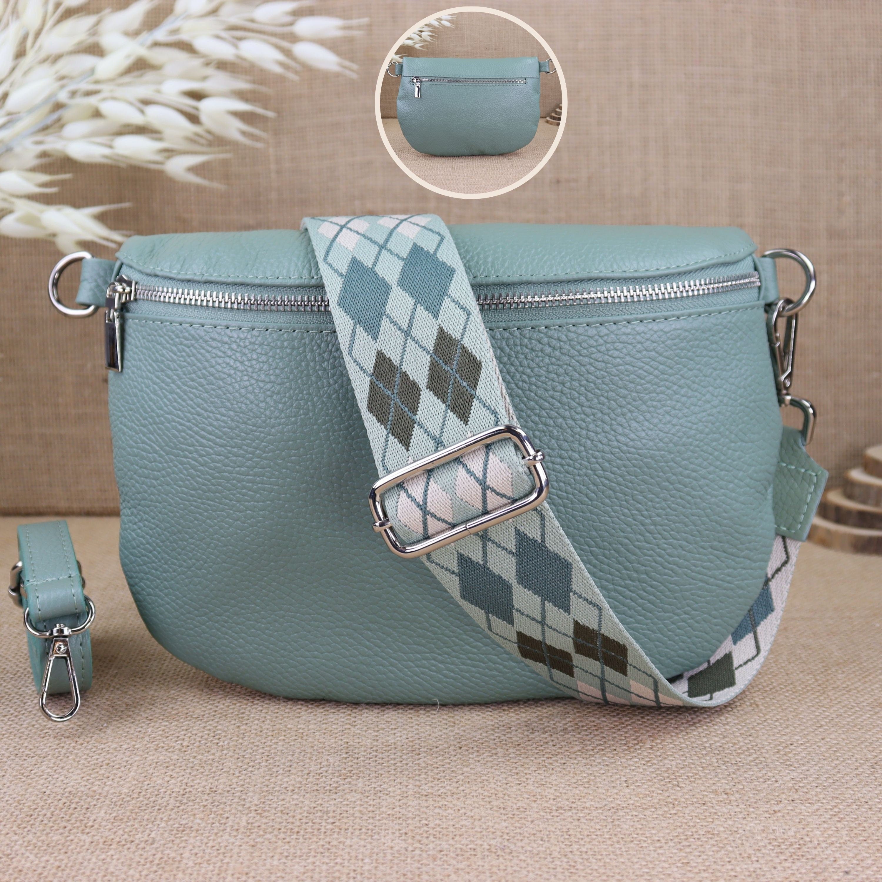 Bauchtasche Leder für Damen,Crossbody Bag Leder Damen,Crossbody Tasche Leder,Echtleder Frauen Tasche,Leder Gürteltasche Frauen,Leder Handtasche,Leder Hüfttasche für Frauen,Leder Tasche,Ledertasche mit Reißverschluss,Schulterriementasche,Schultertasche Led