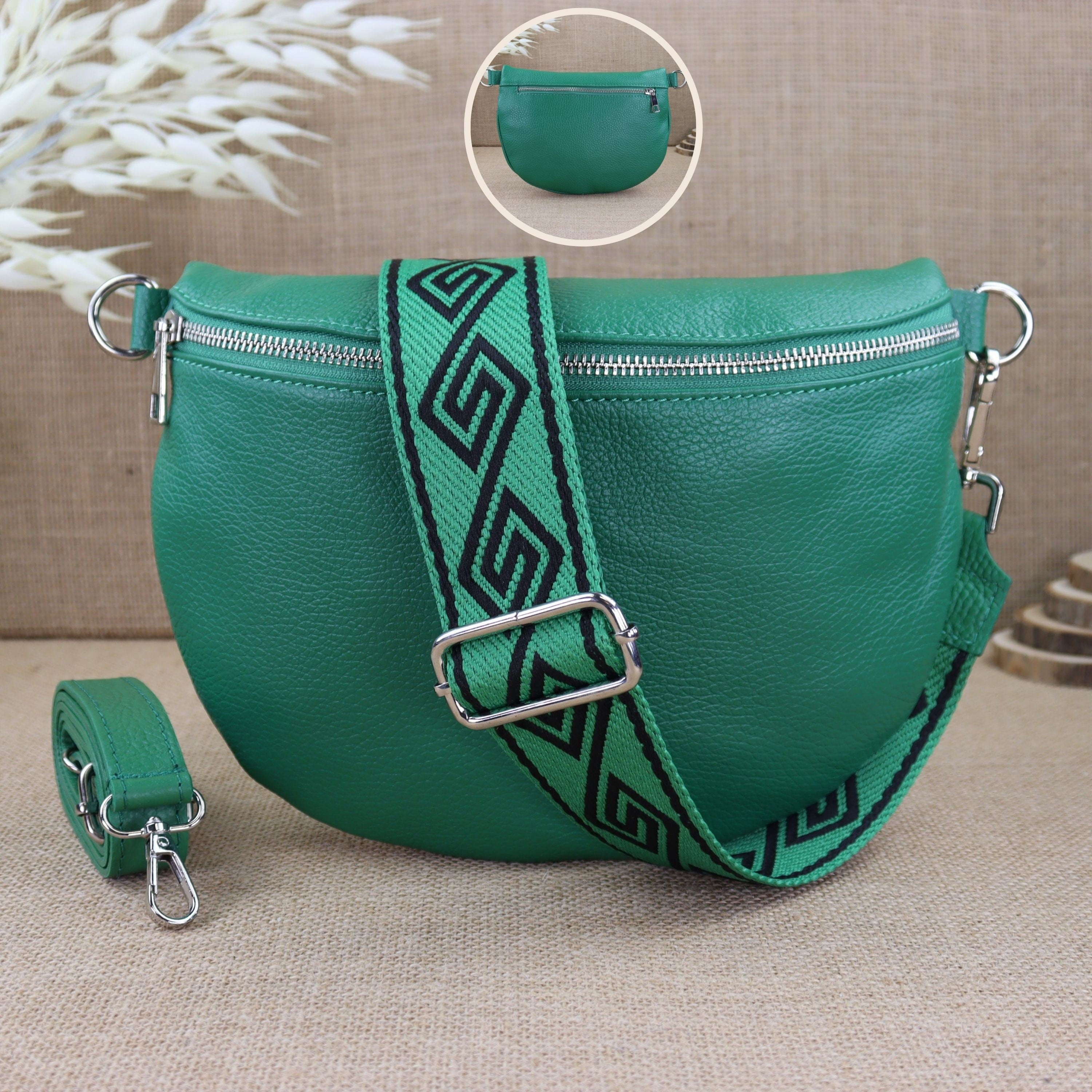 Bauchtasche Leder für Damen,Crossbody Bag Leder Damen,Crossbody Tasche Leder,Echtleder Frauen Tasche,Leder Gürteltasche Frauen,Leder Handtasche,Leder Hüfttasche für Frauen,Leder Tasche,Ledertasche mit Reißverschluss,Schulterriementasche,Schultertasche Led