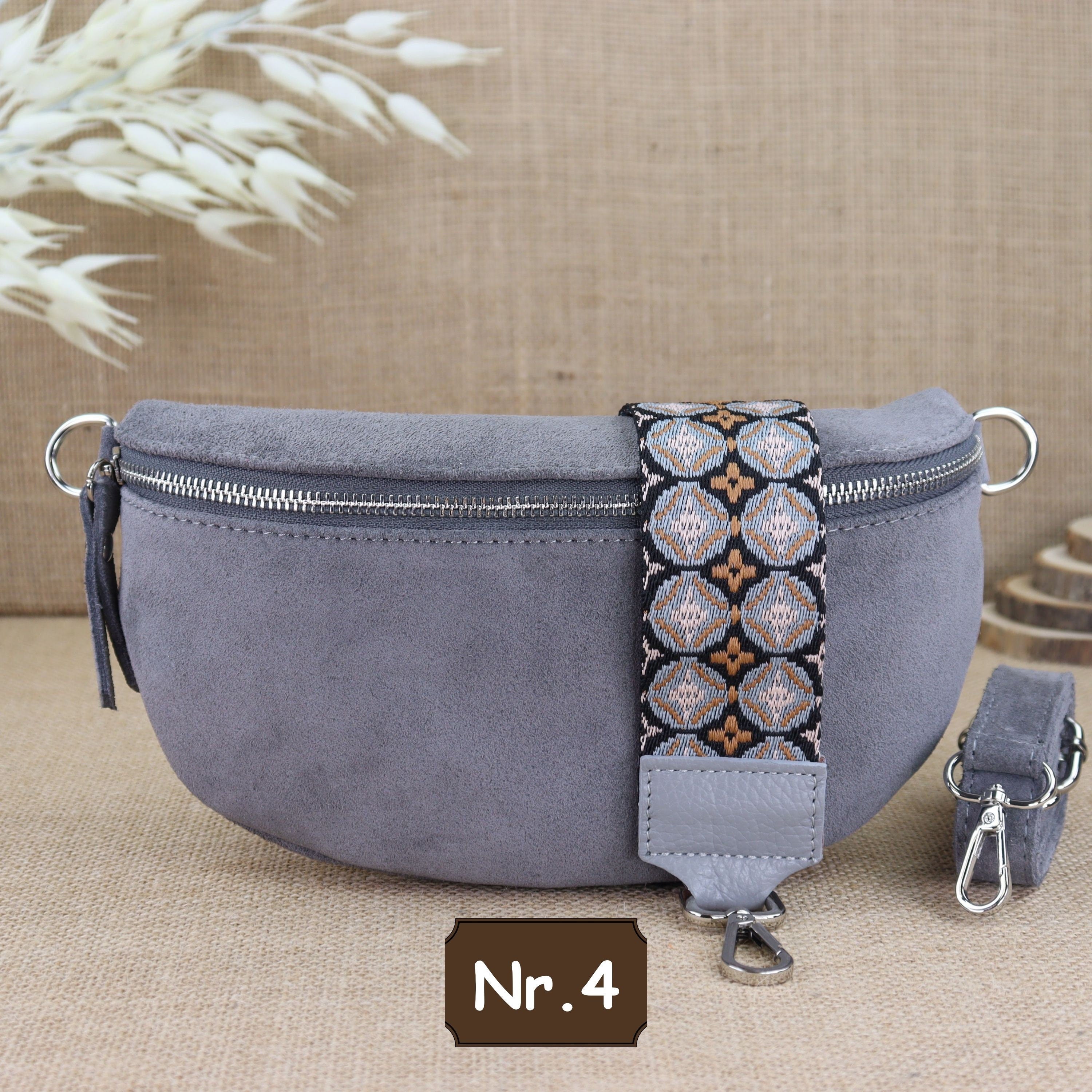 Bauchtasche Leder für Damen,Crossbody Tasche Leder,Leder Gürteltasche Frauen,Leder Handtasche,Leder Tasche,Rauleder-Gürteltasche Frauen,Schulterriementasche,Schultertasche Leder Frauen,Veloursleder Crossbody Tasche,Wildleder Crossbody Bag Damen,Wildleder