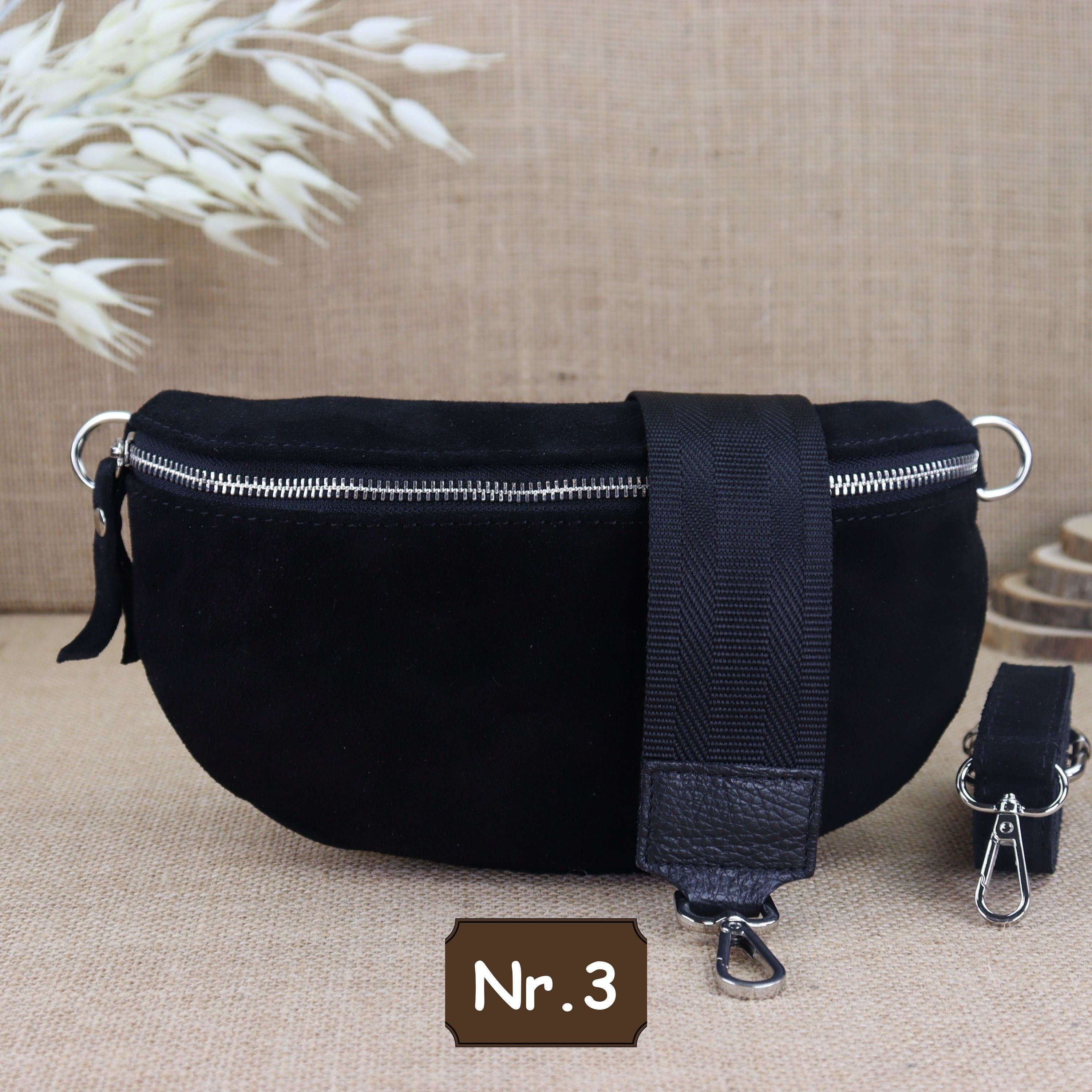Bauchtasche Leder für Damen,Crossbody Tasche Leder,Leder Gürteltasche Frauen,Leder Handtasche,Leder Tasche,Rauleder-Gürteltasche Frauen,Schulterriementasche,Schultertasche Leder Frauen,Veloursleder Crossbody Tasche,Wildleder Crossbody Bag Damen,Wildleder