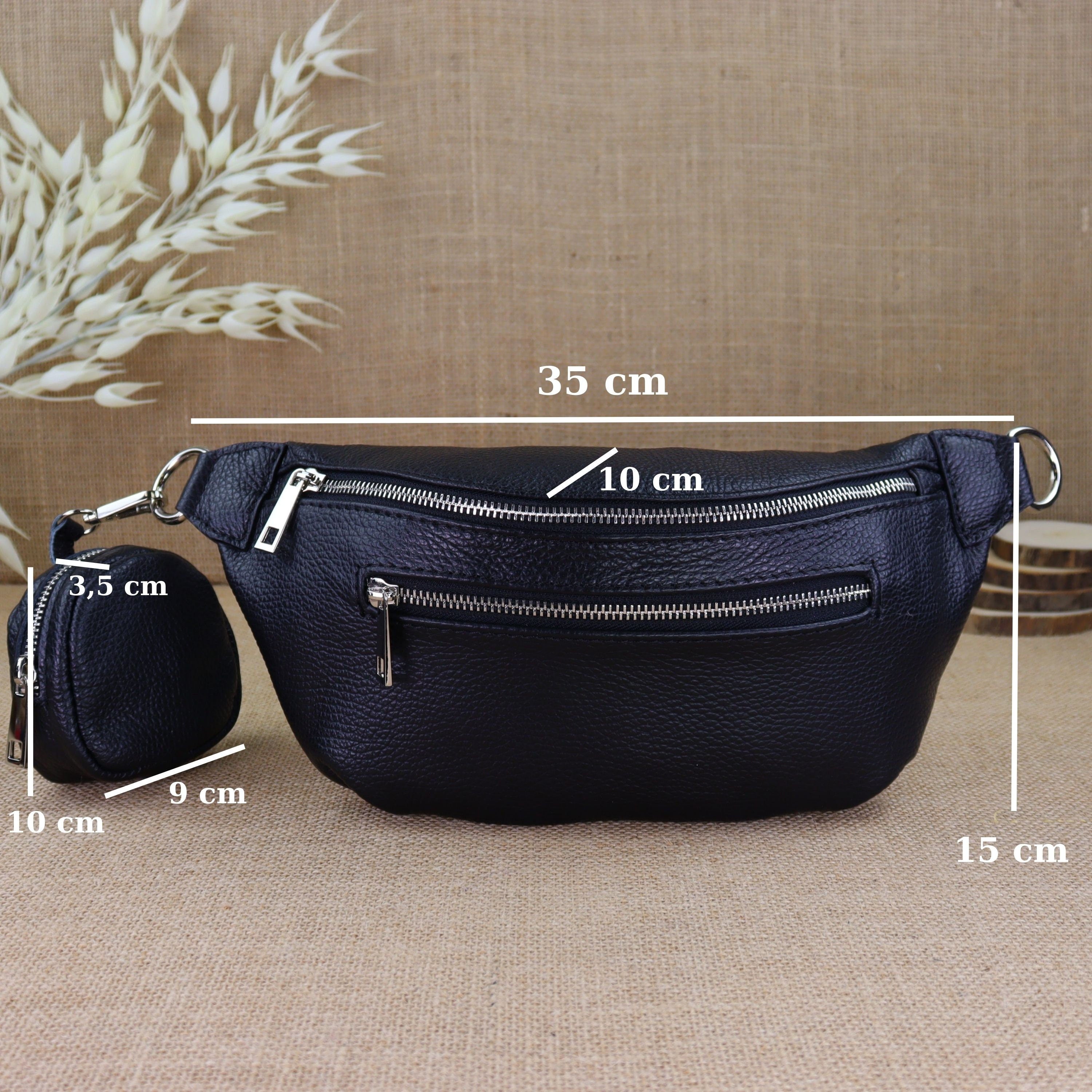 Bauchtasche Leder für Damen,Crossbody Bag Leder Damen,Crossbody Tasche Leder,Echtleder Frauen Tasche,Leder Gürteltasche Frauen,Leder Handtasche,Leder Hüfttasche für Frauen,Leder Tasche,Ledertasche mit Reißverschluss,Schulterriementasche,Schultertasche Led