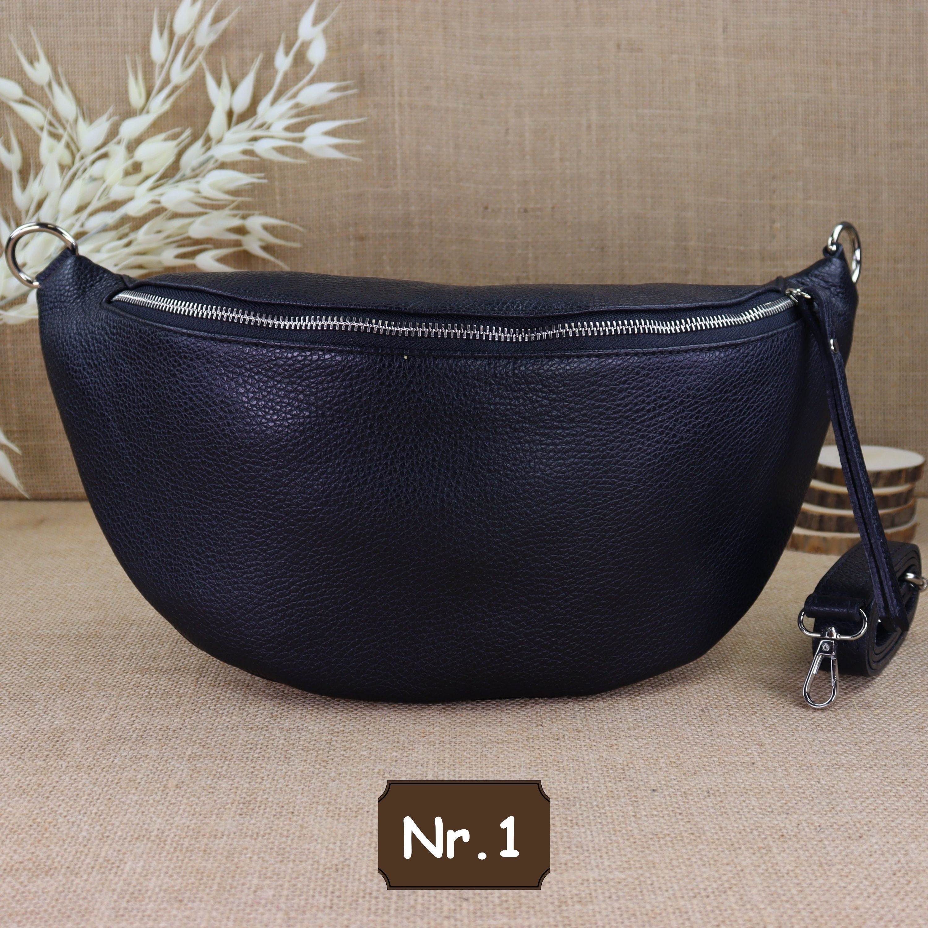 Bauchtasche Leder für Damen,Crossbody Bag Leder Damen,Crossbody Tasche Leder,Leder Gürteltasche Frauen,Leder Handtasche,Leder Hüfttasche für Frauen,Leder Tasche,Ledertasche mit Reißverschluss,Schulterriementasche,Schultertasche Leder Frauen,Tasche mit gem
