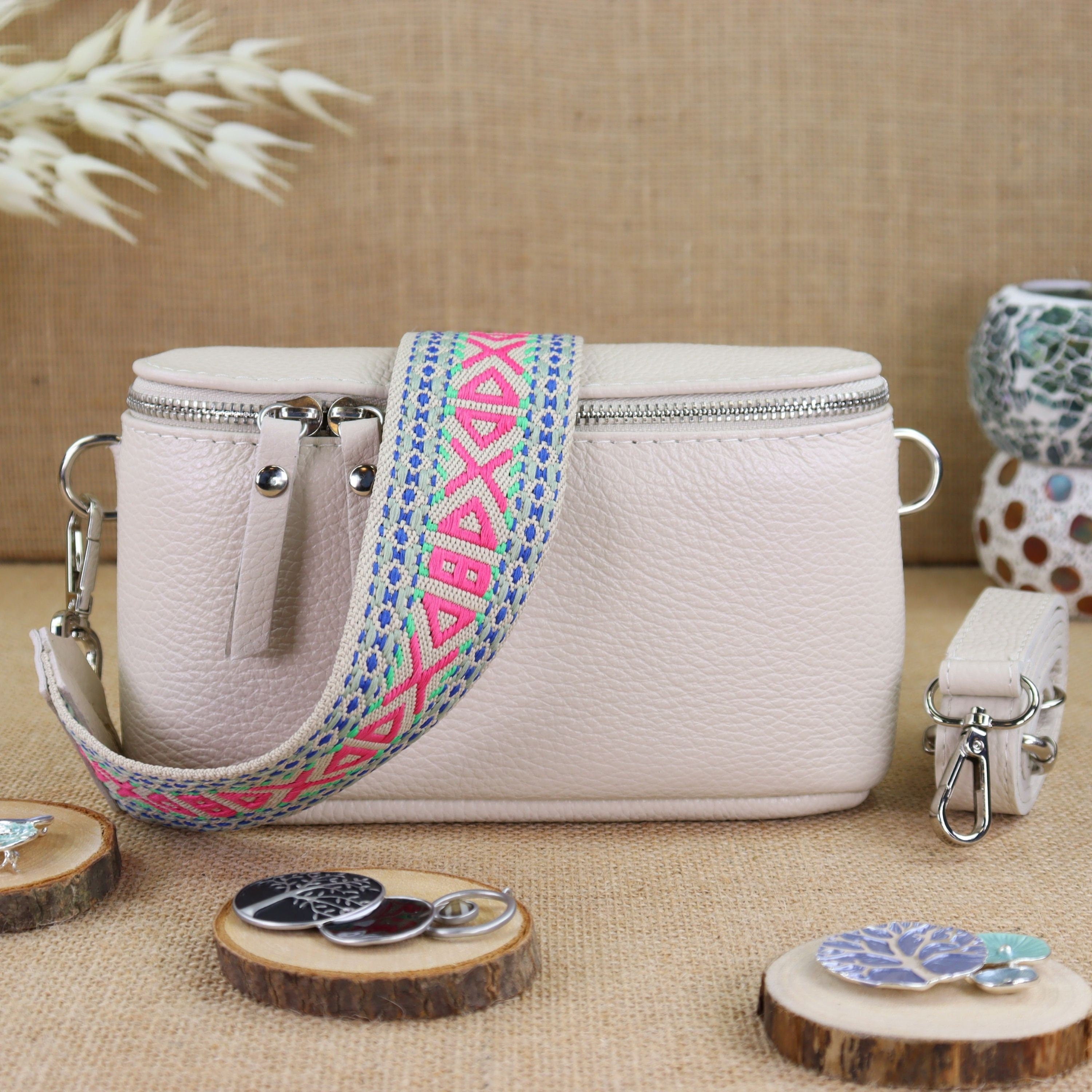 Bauchtasche Leder für Damen,Crossbody Bag Leder Damen,Crossbody Tasche Leder,Leder Gürteltasche Frauen,Leder Handtasche,Leder Hüfttasche für Frauen,Leder Tasche,Ledertasche mit Reißverschluss,Schulterriementasche,Schultertasche Leder Frauen,Silber,Tasche